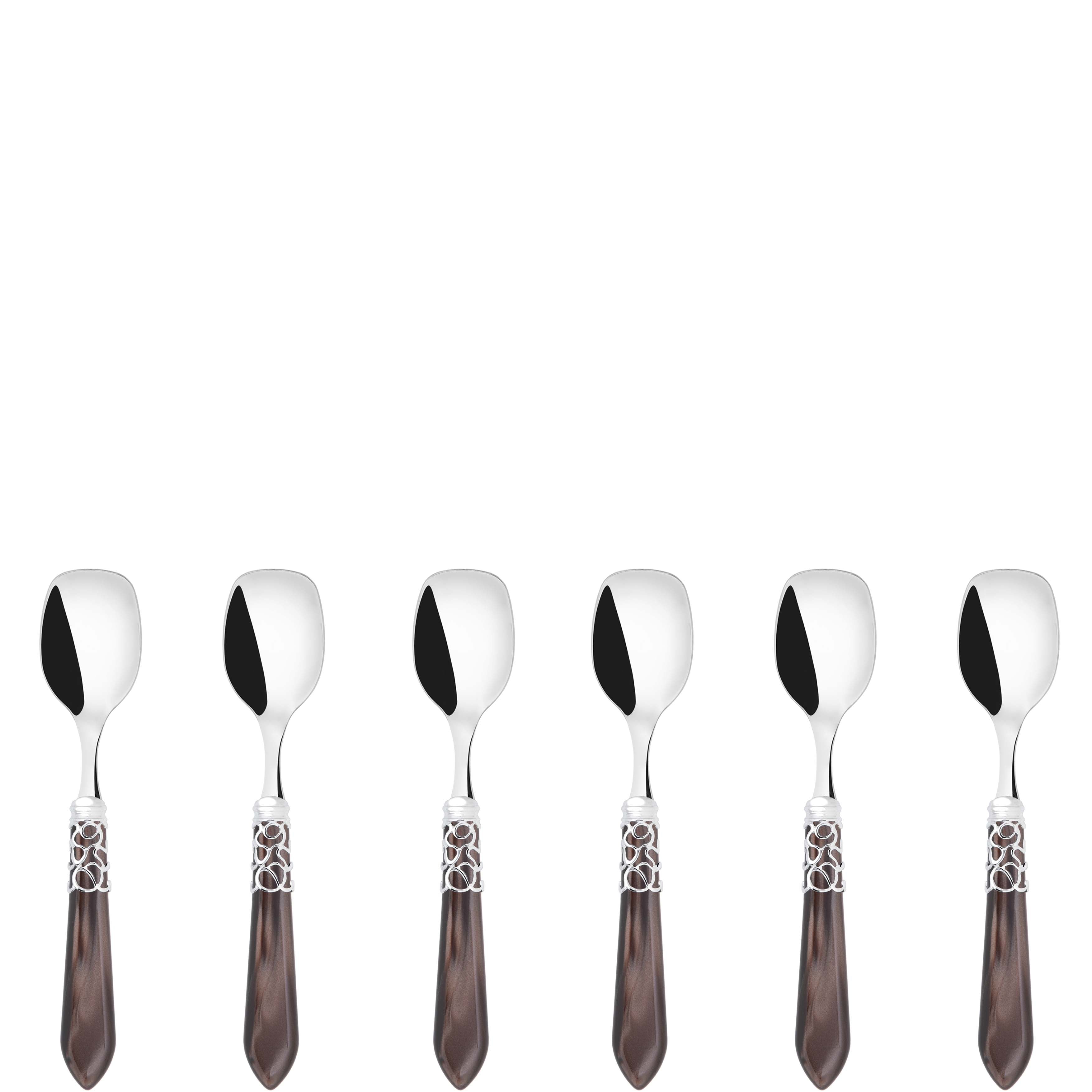 Melodia Brilliant Ice Cream Spoons Set in gift box - chocolate