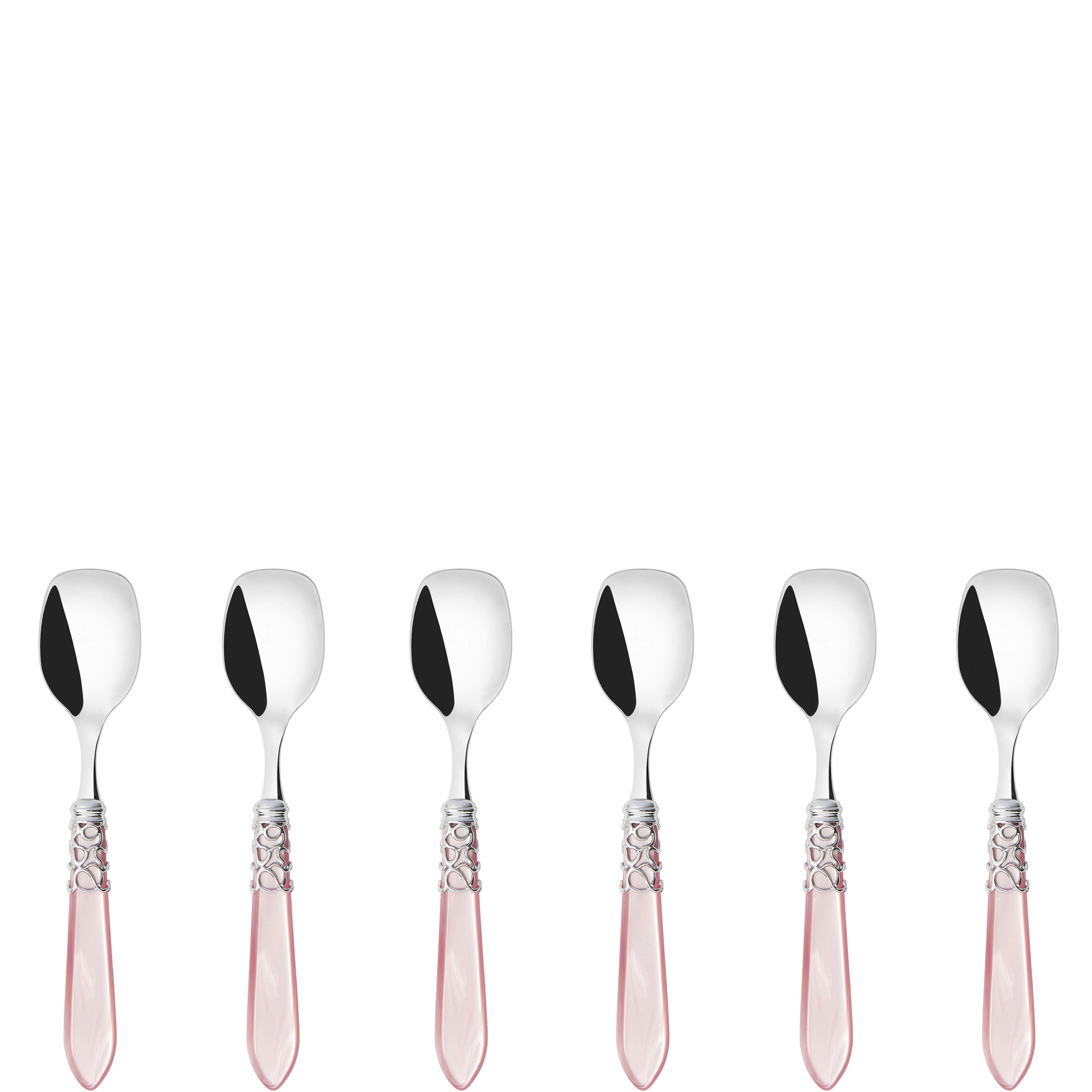 Melodia Brilliant Ice Cream Spoons Set in gift box - pink