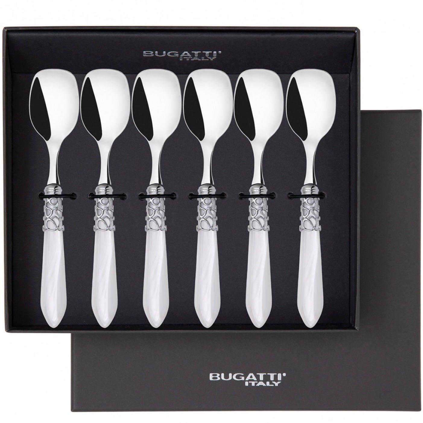 Melodia Brilliant Ice Cream Spoons Set - White