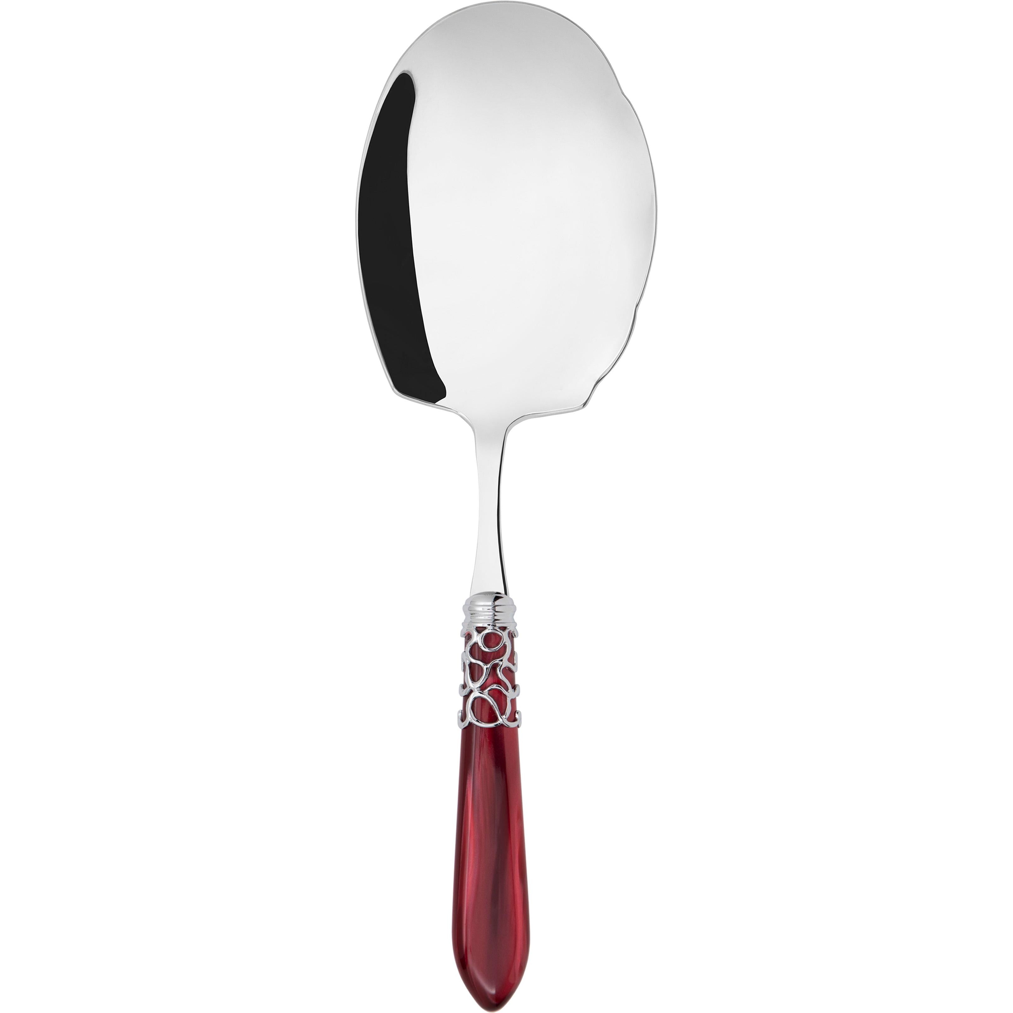 Melodia Brilliant Kebab Serving Spoon - burgundy
