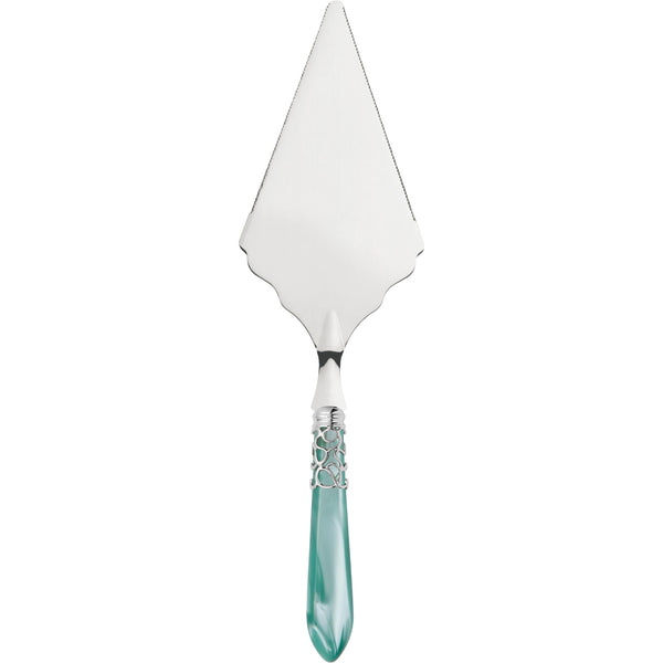 Melodia Brilliant Large Cake Server Serrated - Aqua