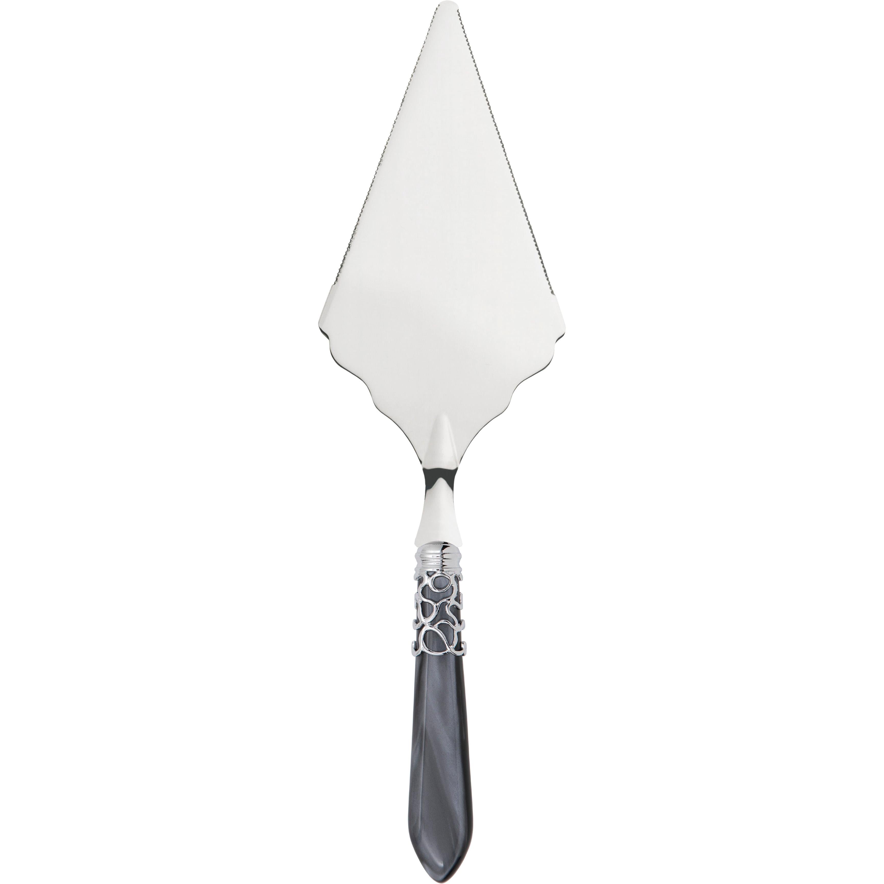 Melodia Brilliant Large Cake Server Serrated - charcoal