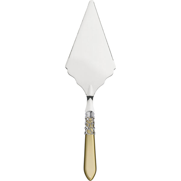 Melodia Brilliant Large Cake Server Serrated - Chartreuse Green