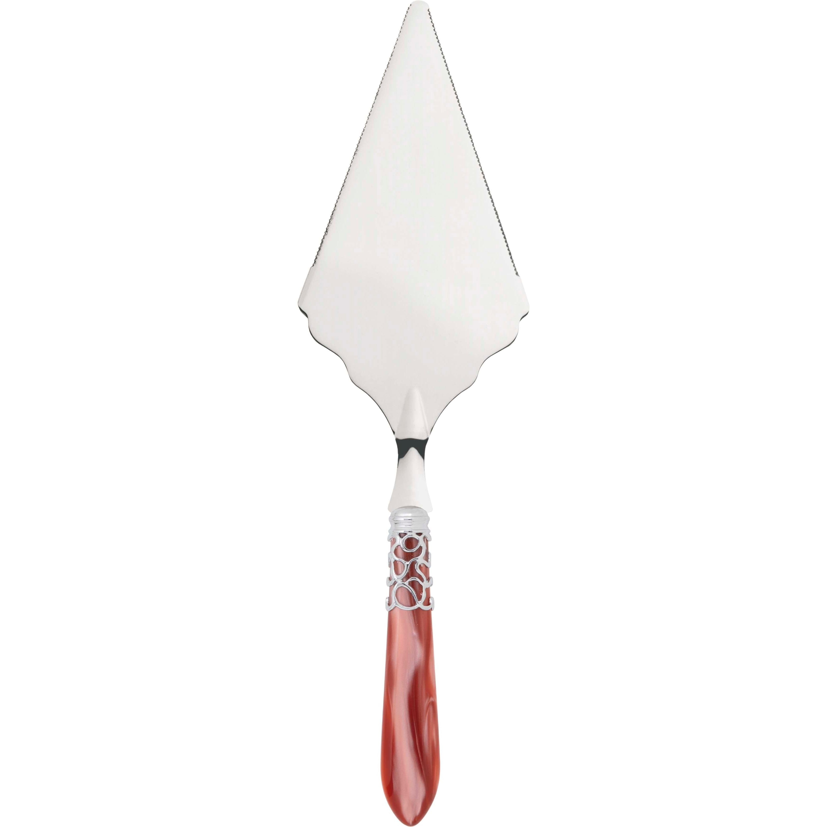 Melodia Brilliant Large Cake Server Serrated - rust