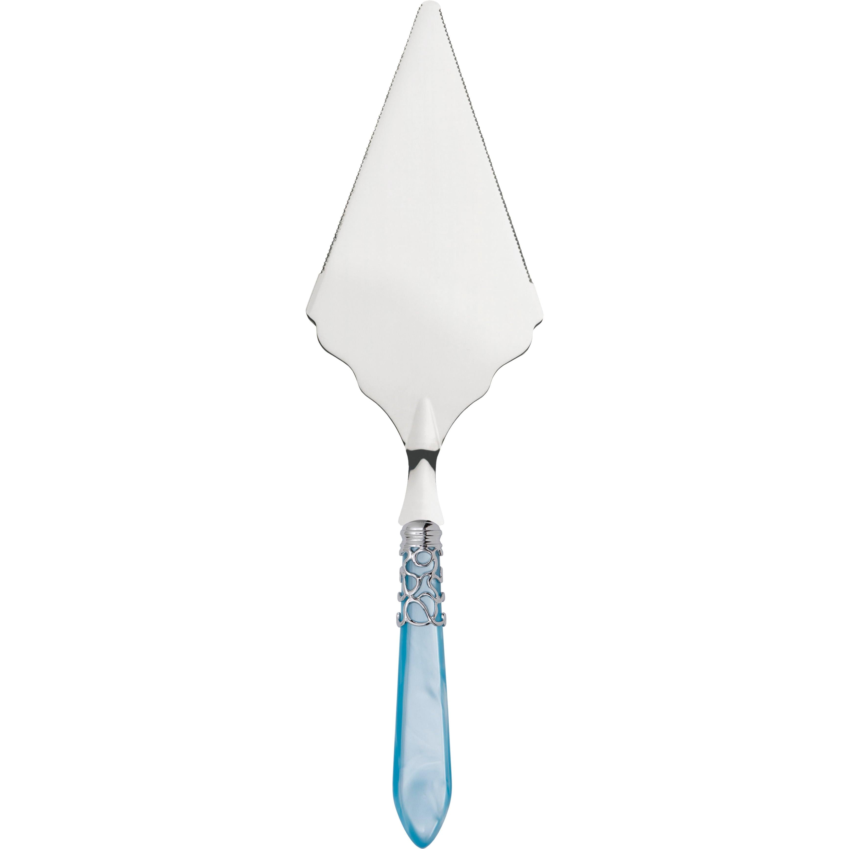 Melodia Brilliant Large Cake Server Serrated - sky blue