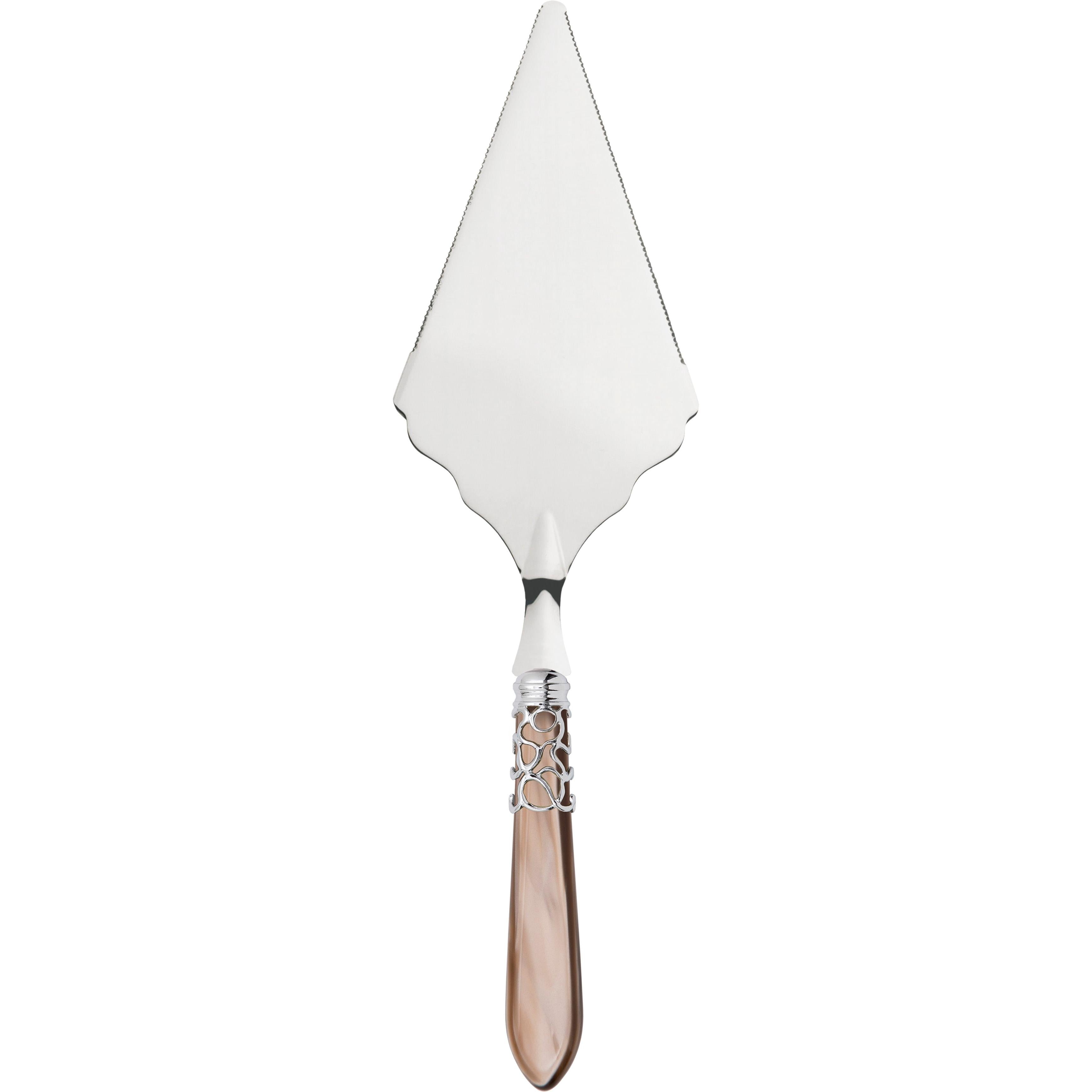 Melodia Brilliant Large Cake Server Serrated - taupe