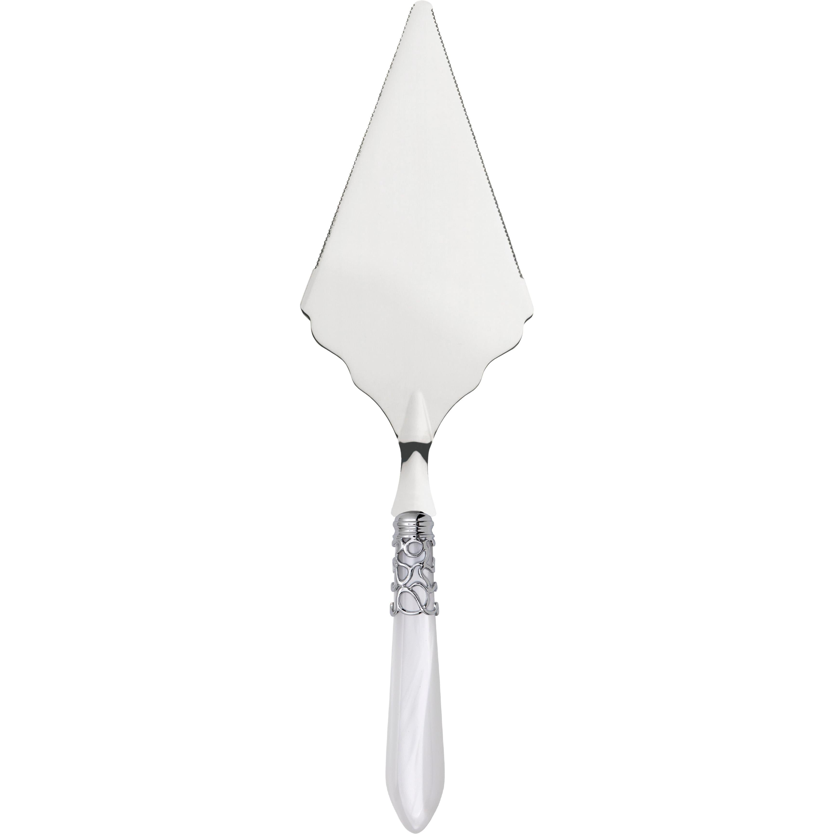 Melodia Brilliant Large Cake Server Serrated - white