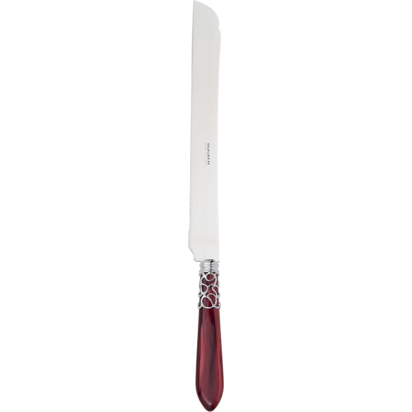 Melodia Brilliant Long Cake Knife 32 cm (12.60 inch) - Burgundy