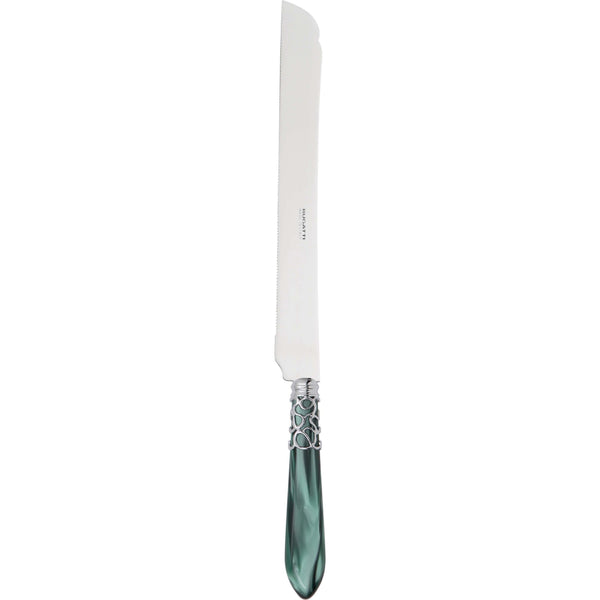 Melodia Brilliant Long Cake Knife 32 cm (12.60 inch) - Emerald Green