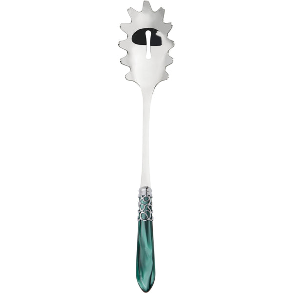 Melodia Brilliant Pasta / Spaghetti Server - Emerald Green