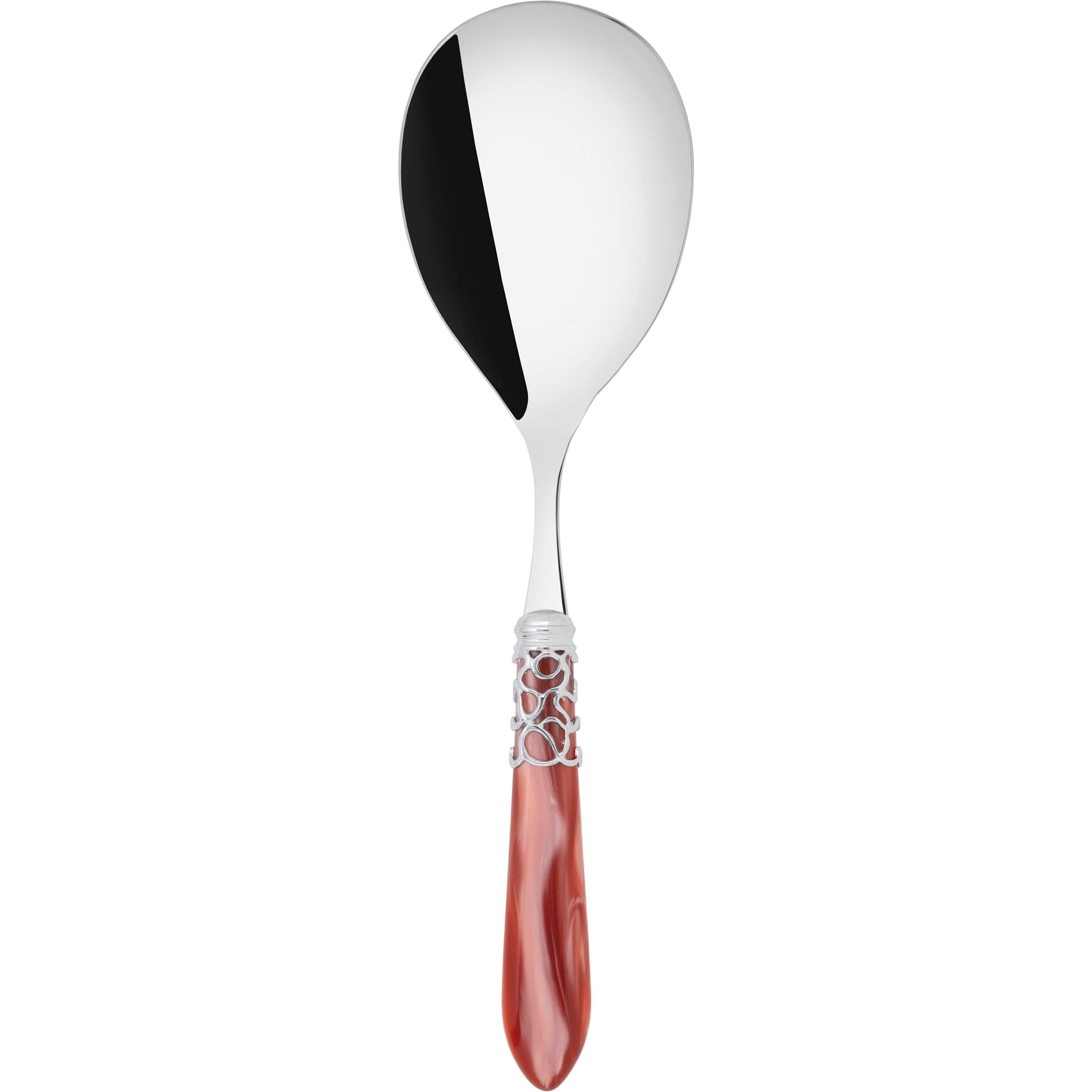 Melodia Brilliant Rice Casserole Serving Spoon - rust