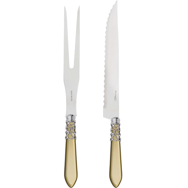 Melodia Brilliant Roast Carving Set - Chartreuse Green