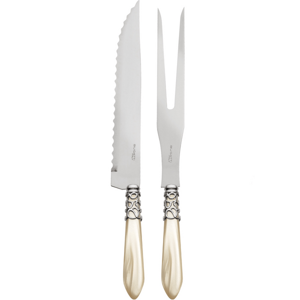 Melodia Brilliant Roast Carving Set - Ivory