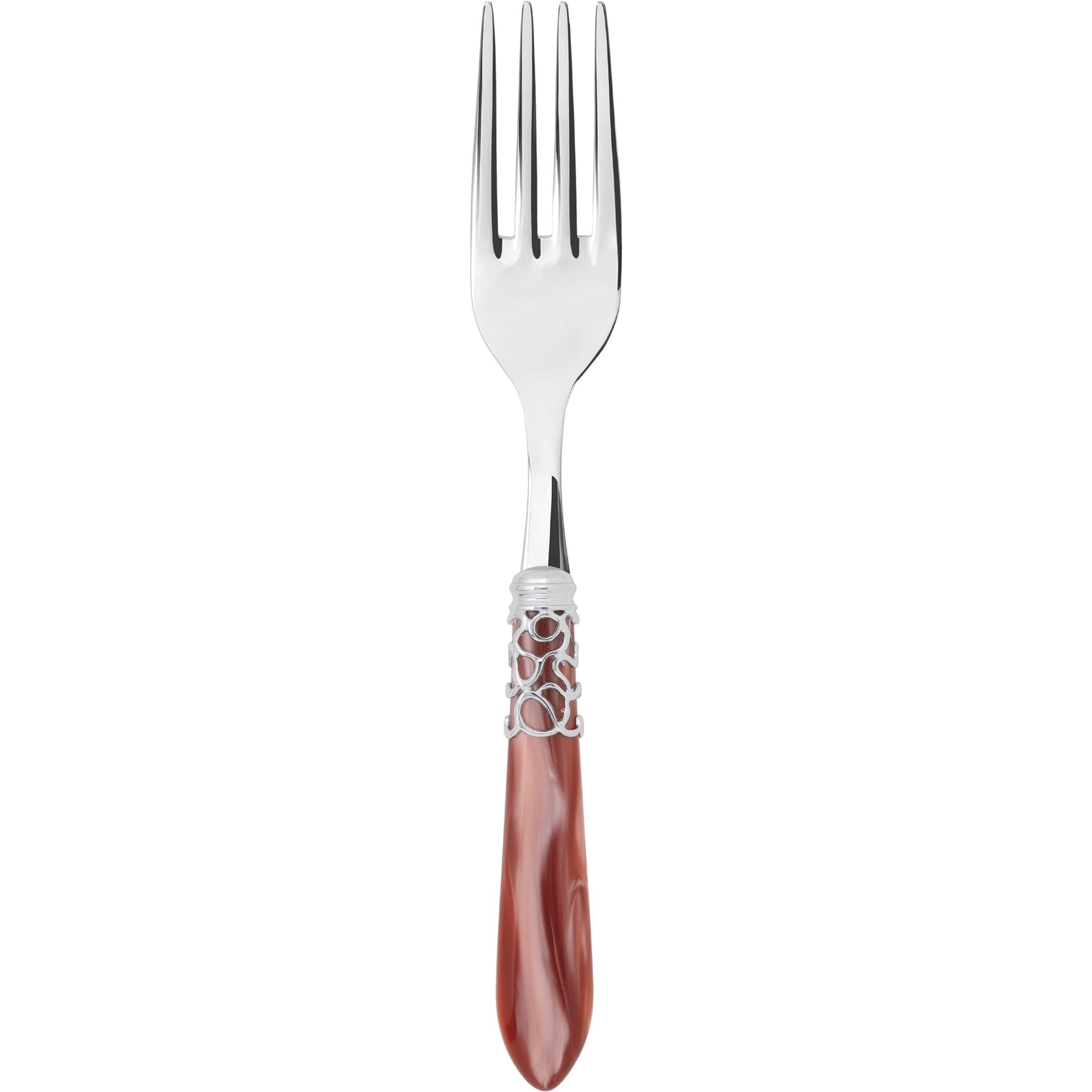 Melodia Brilliant Serving Fork - rust
