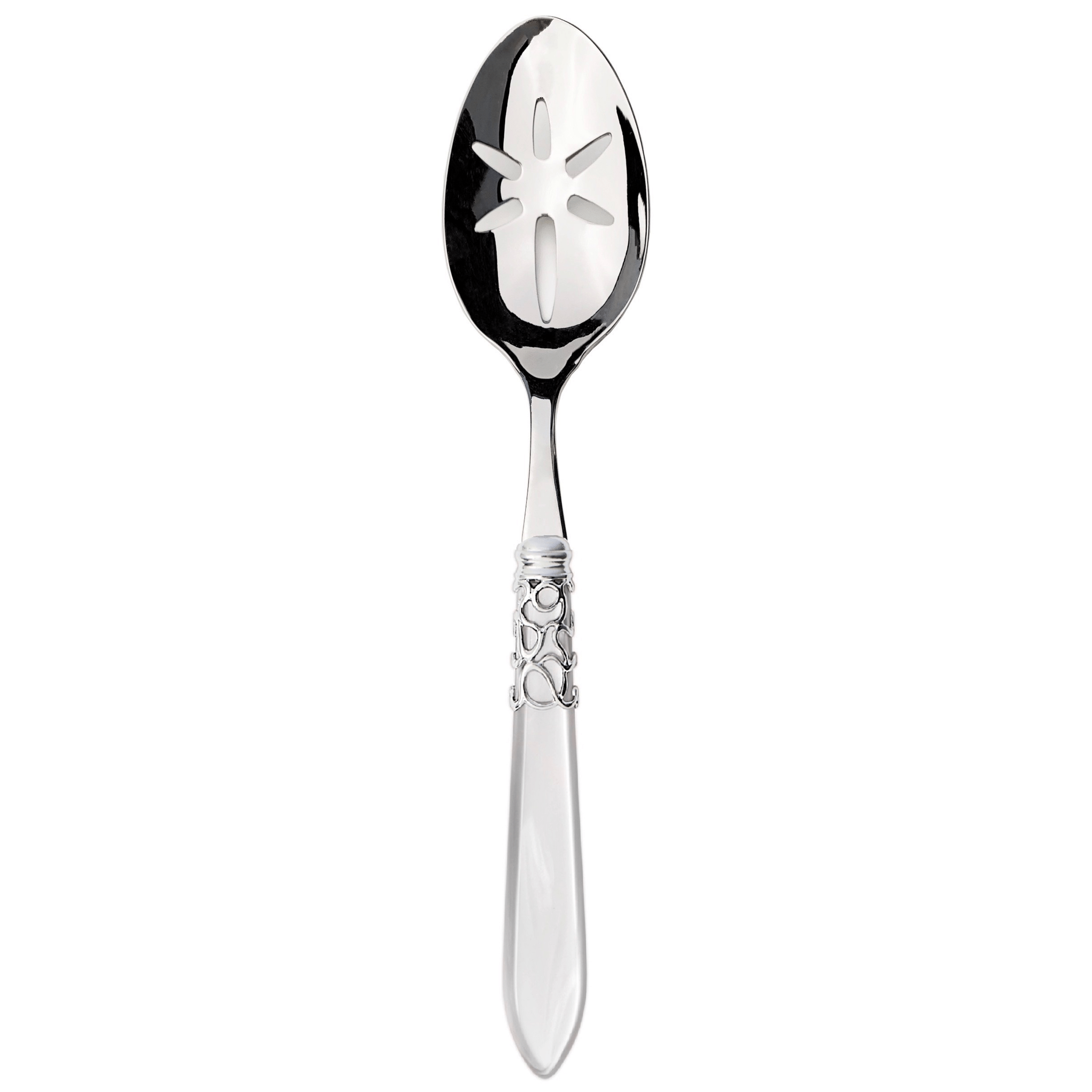 Melodia Slotted Serving Spoon white-Casa Bugatti USA