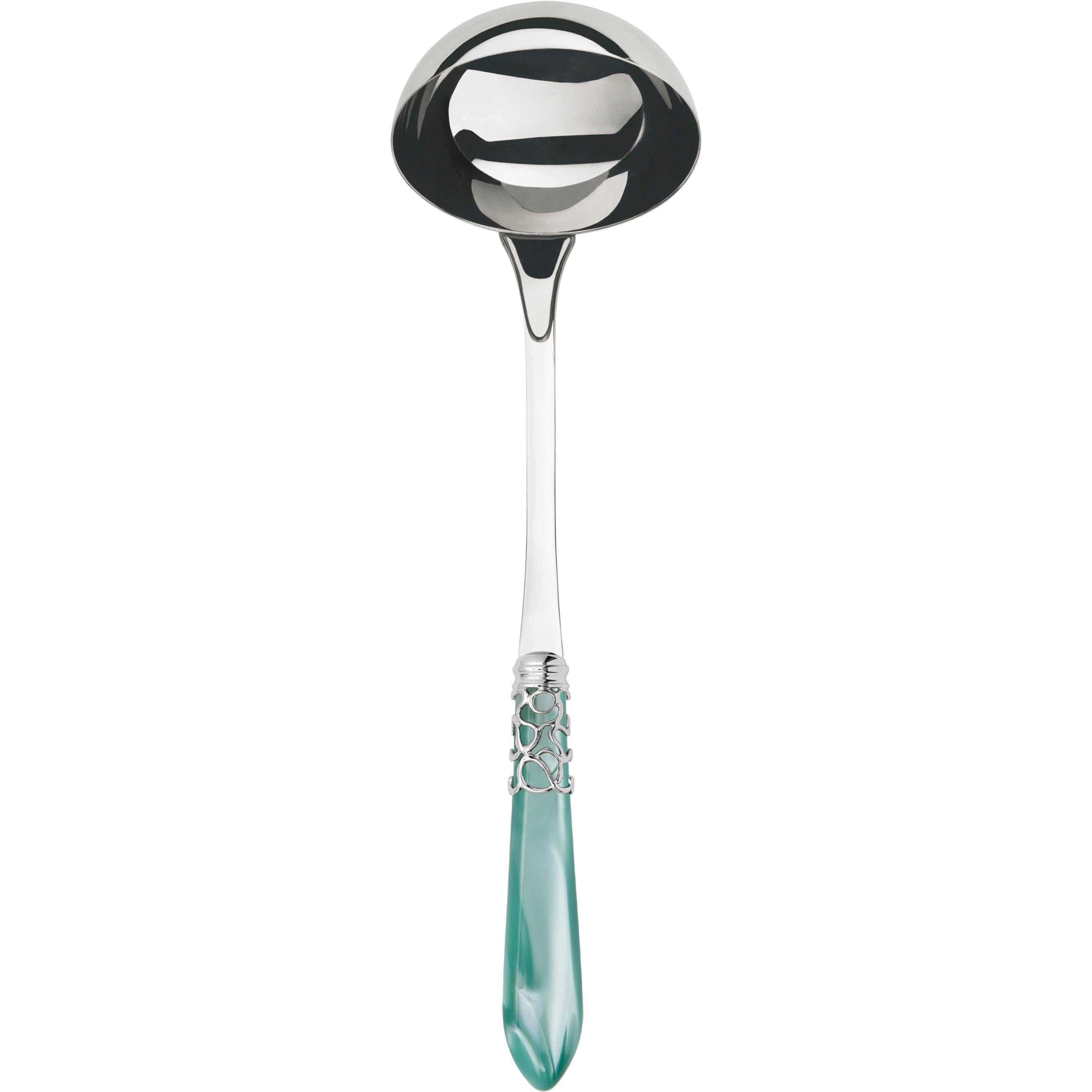 Melodia Brilliant Soup Ladle - aqua
