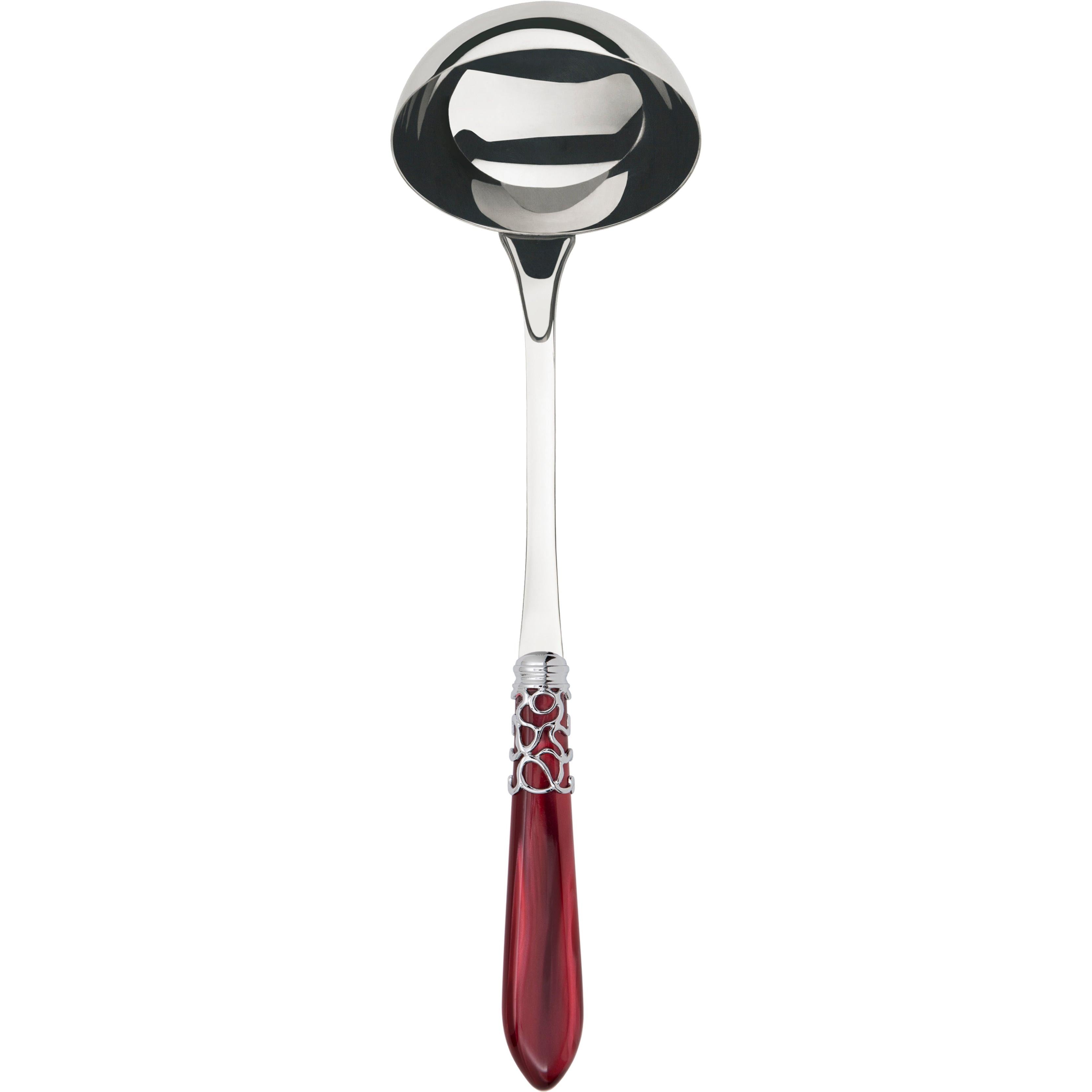 Melodia Brilliant Soup Ladle - burgundy
