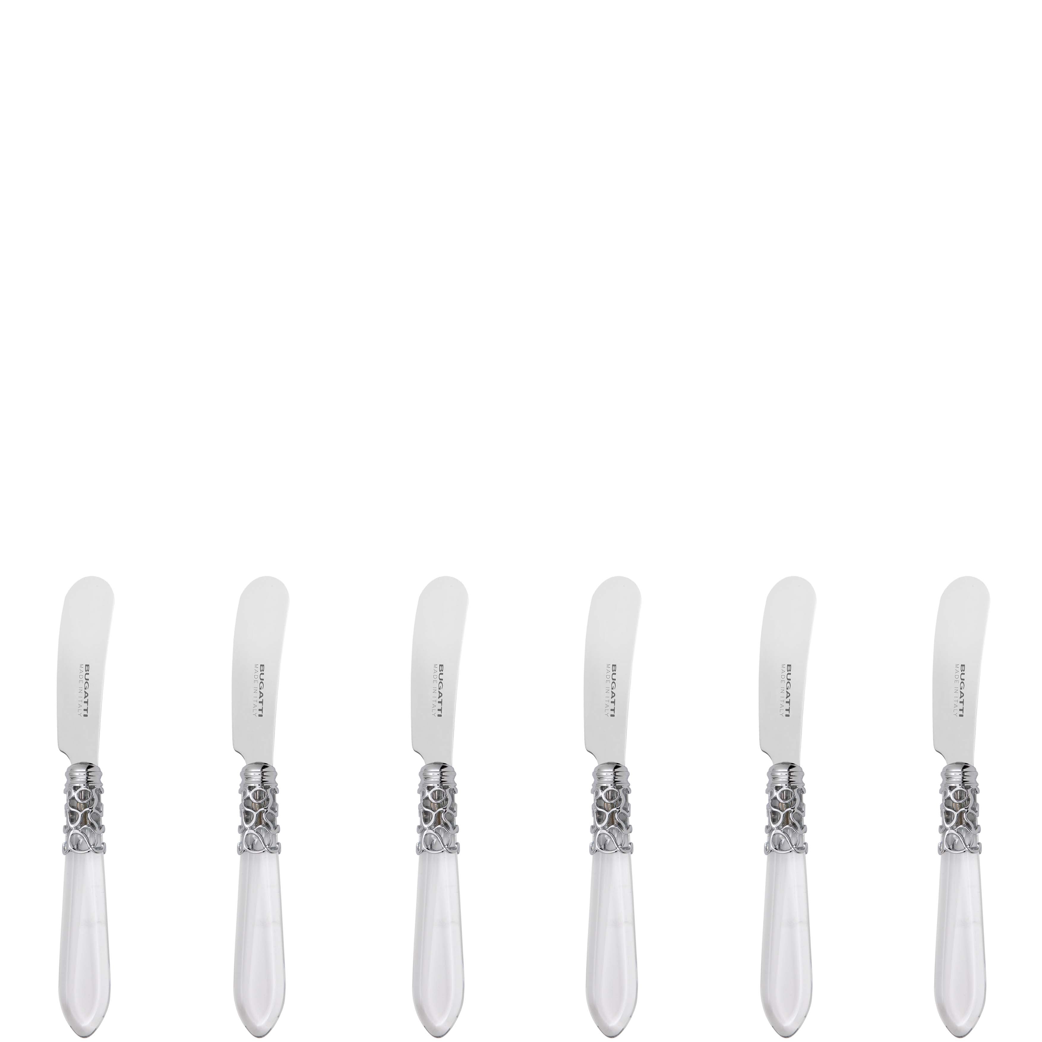 Melodia Brilliant Spreader / Butter Knife Set - Clear-Casa Bugatti USA