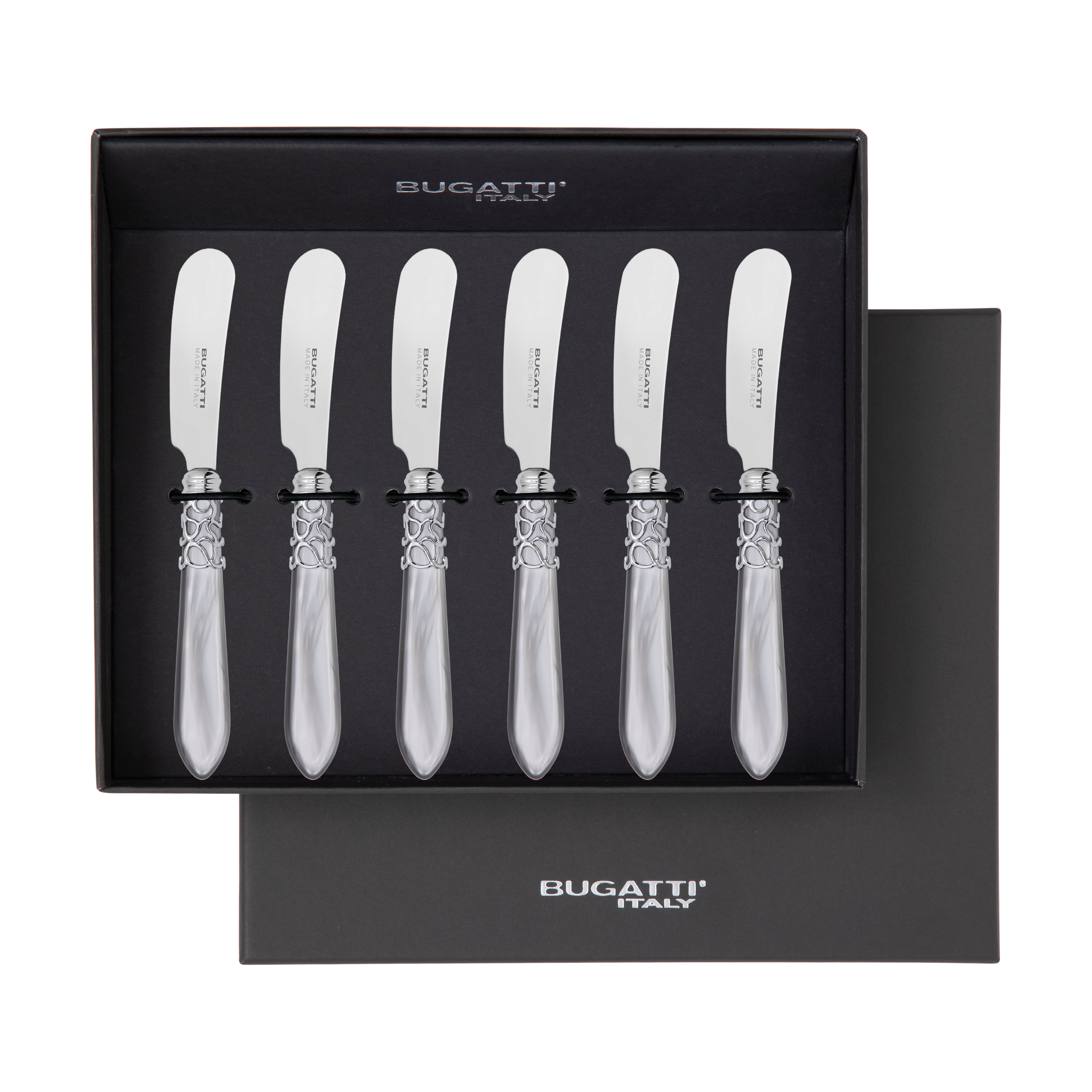 Melodia Brilliant Spreader / Butter Knife Set - Gray