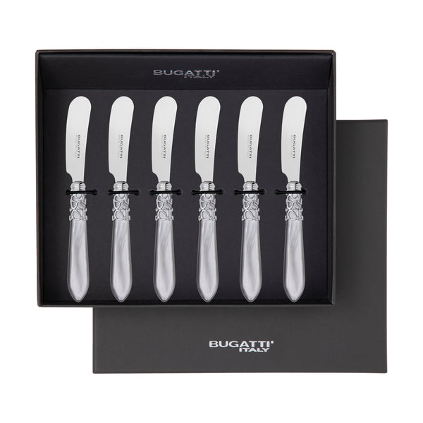Melodia Brilliant Spreader / Butter Knife Set - Gray