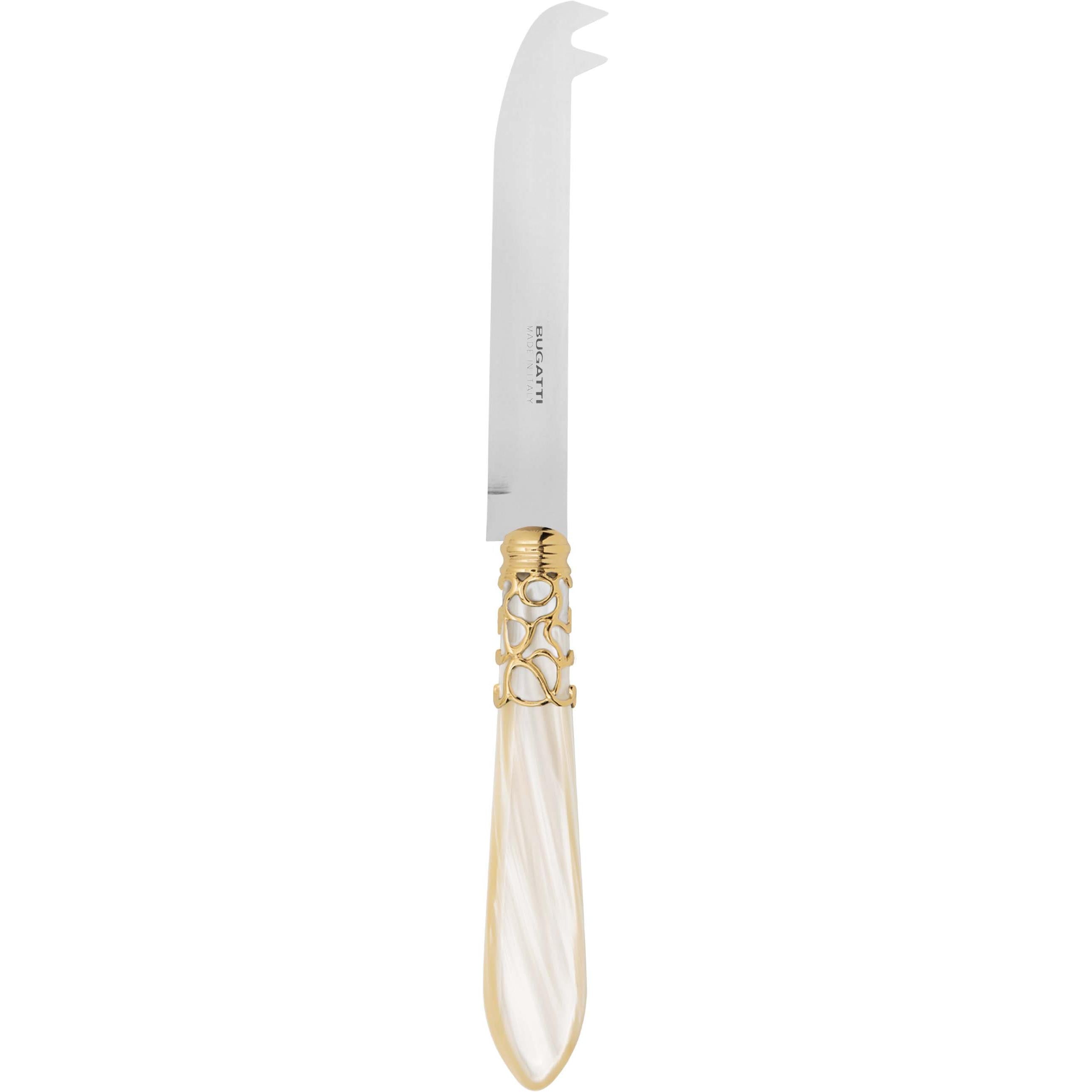 Melodia Gold 2 point "deer" cheese Knife - ivory