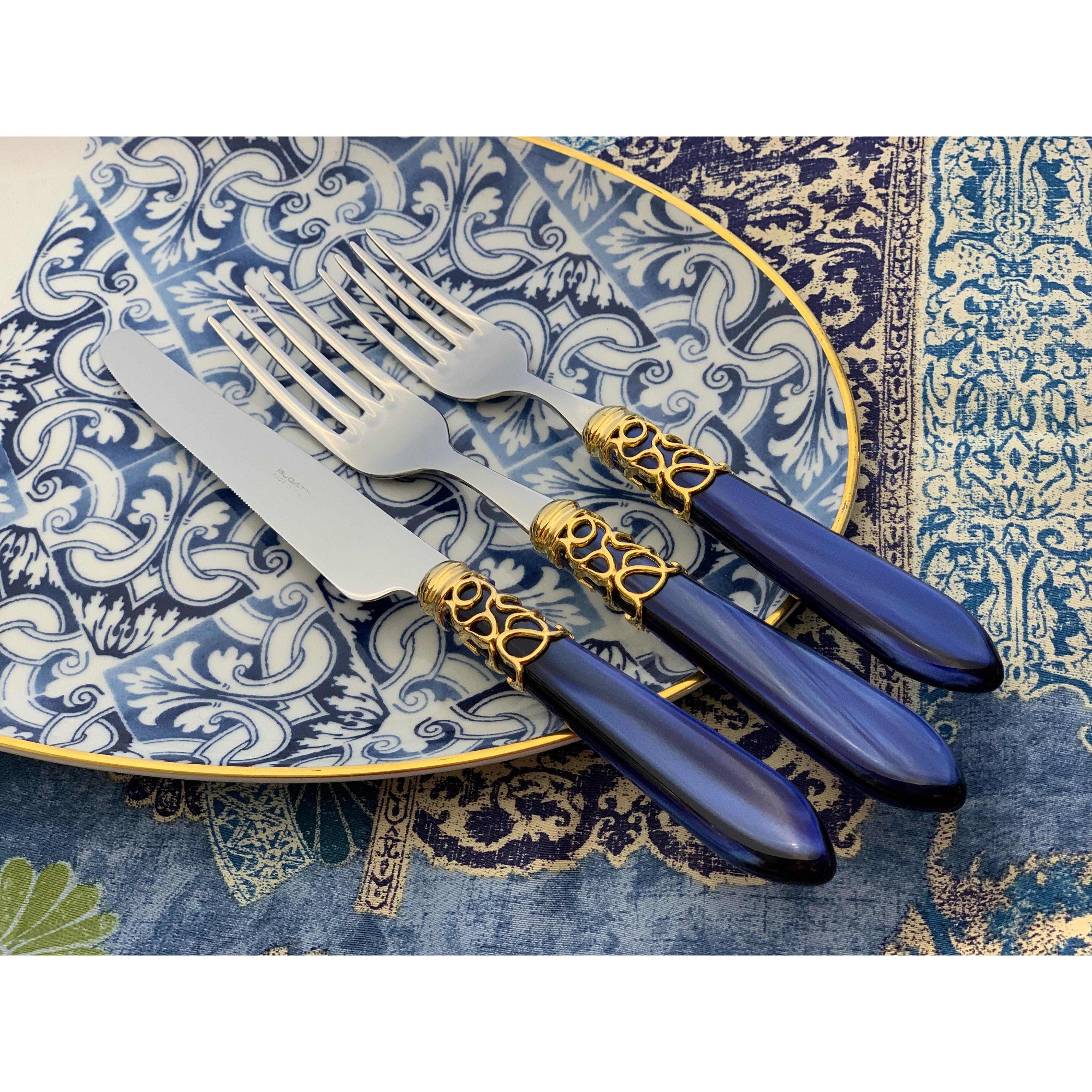 Melodia Gold 5 Piece Place setting - Royal Blue