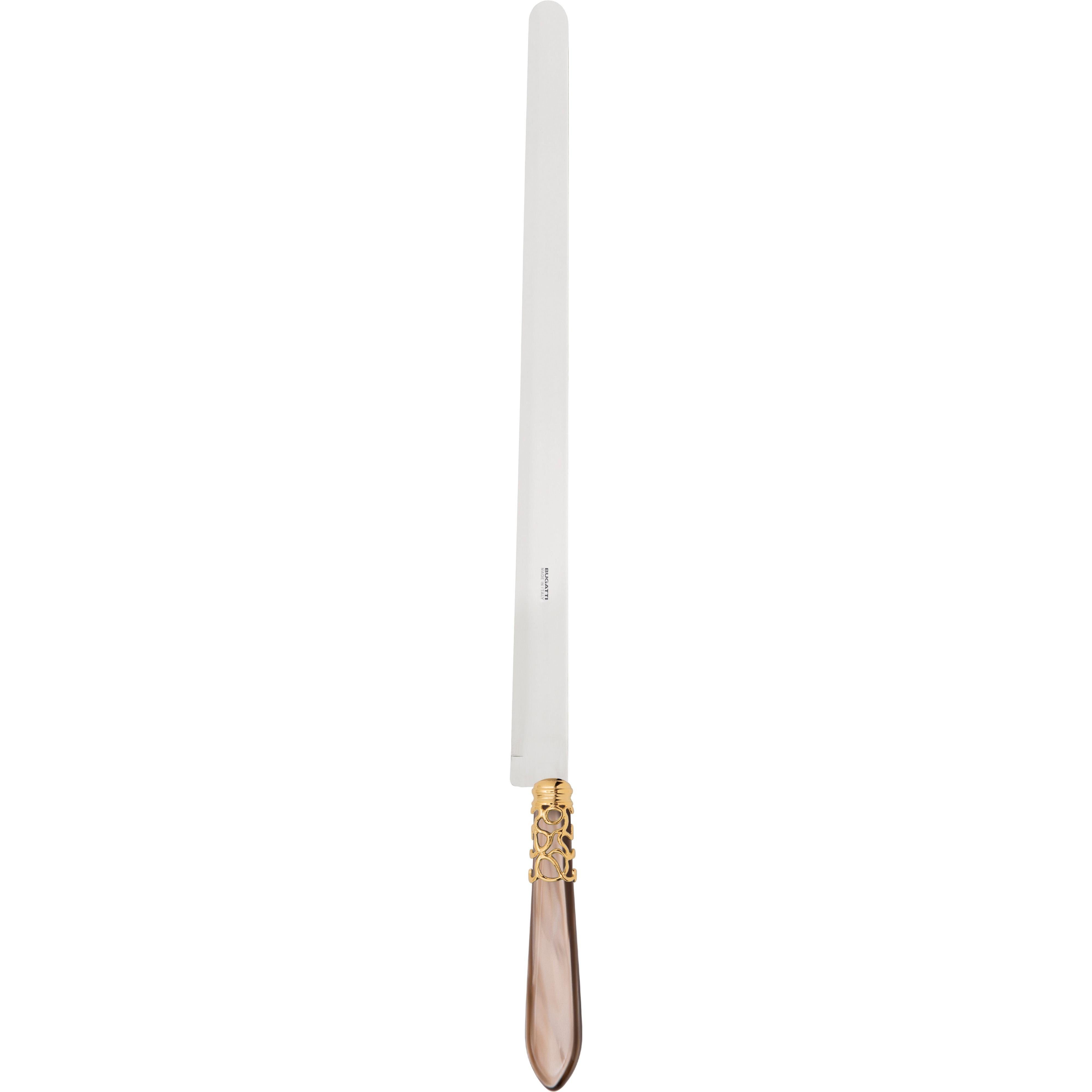 Melodia Gold Ham Knife 40 cm (15.75 inch) - taupe-Casa Bugatti USA