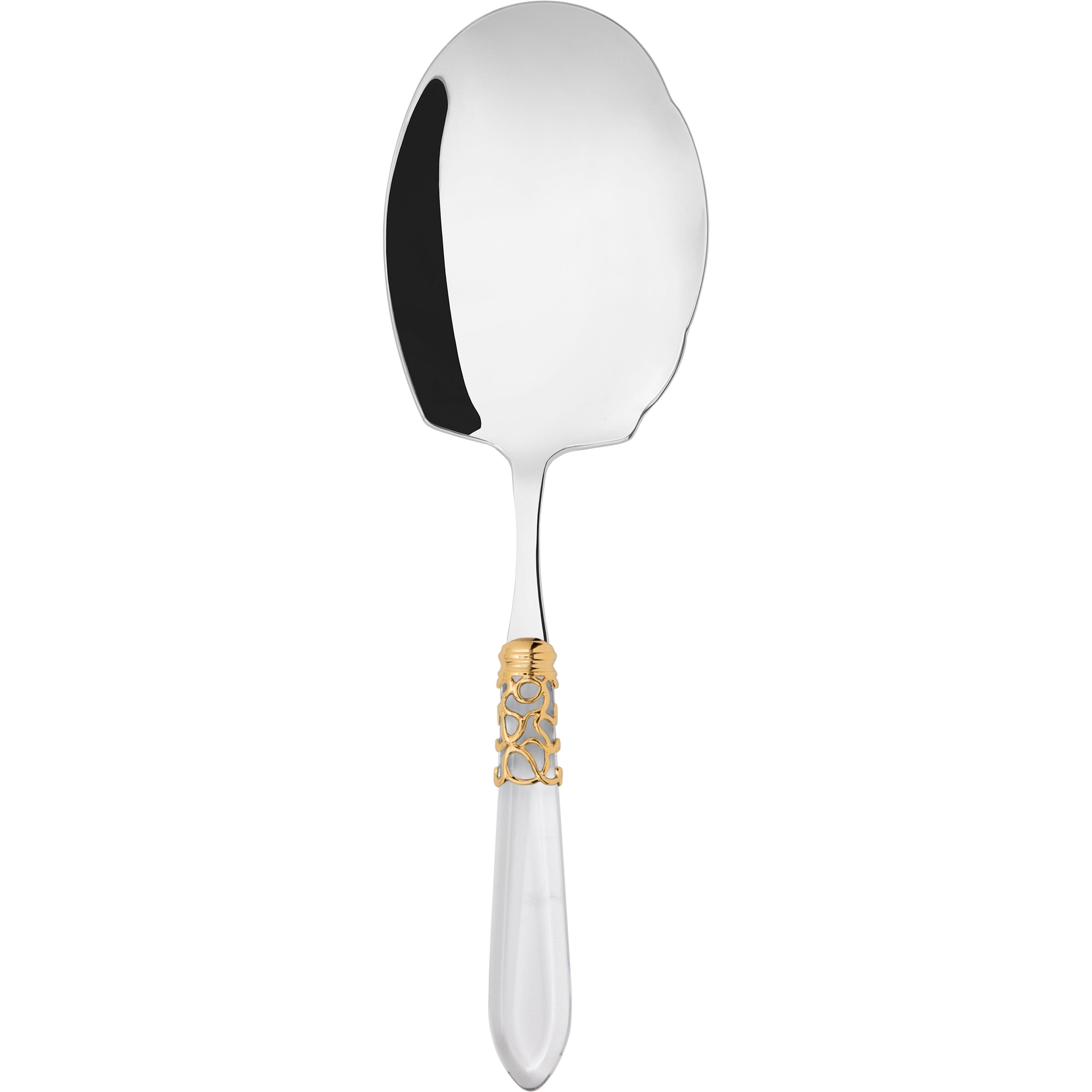 Melodia Gold Kebab Serving Spoon - clear