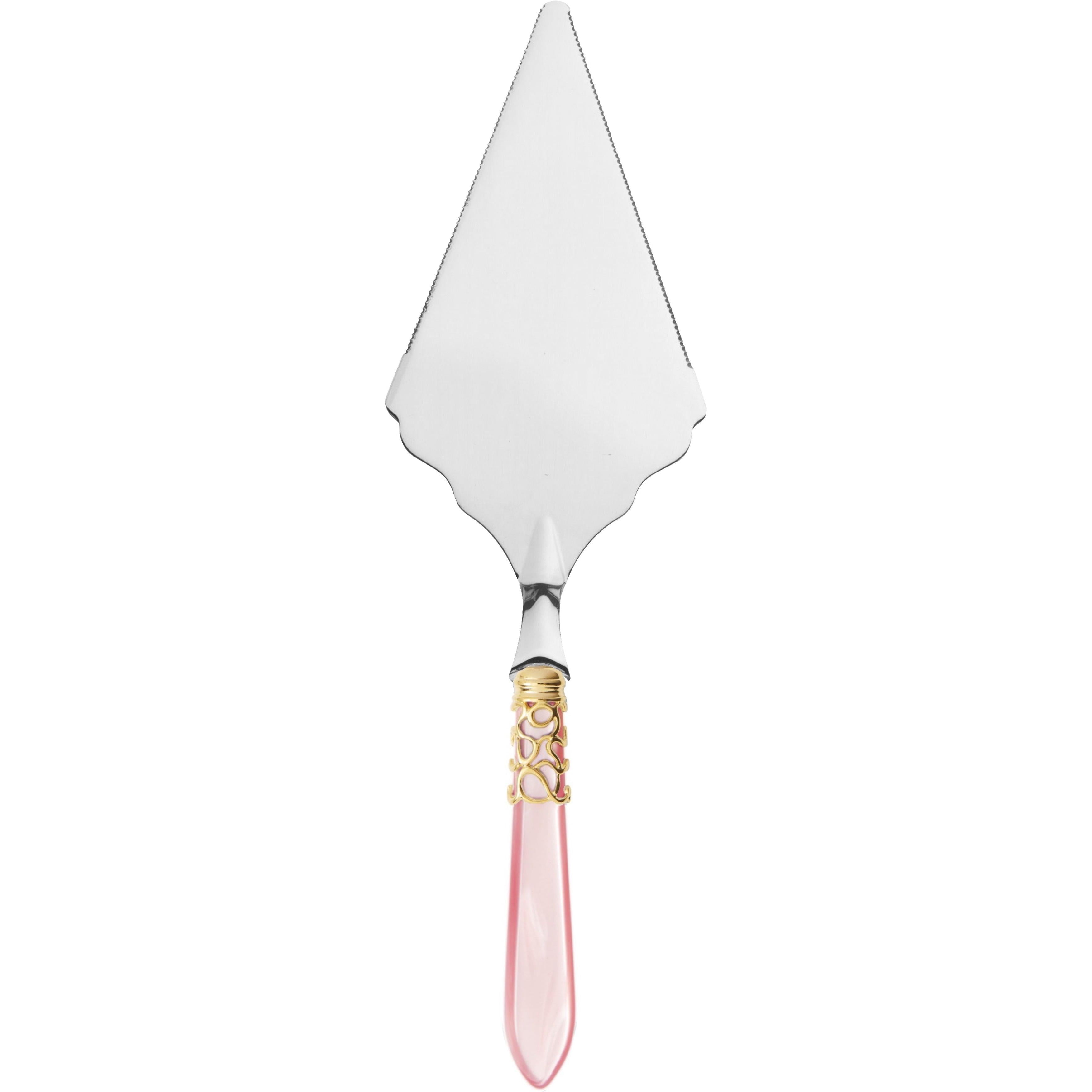 Melodia Gold Large Cake Server Serrated - Pink