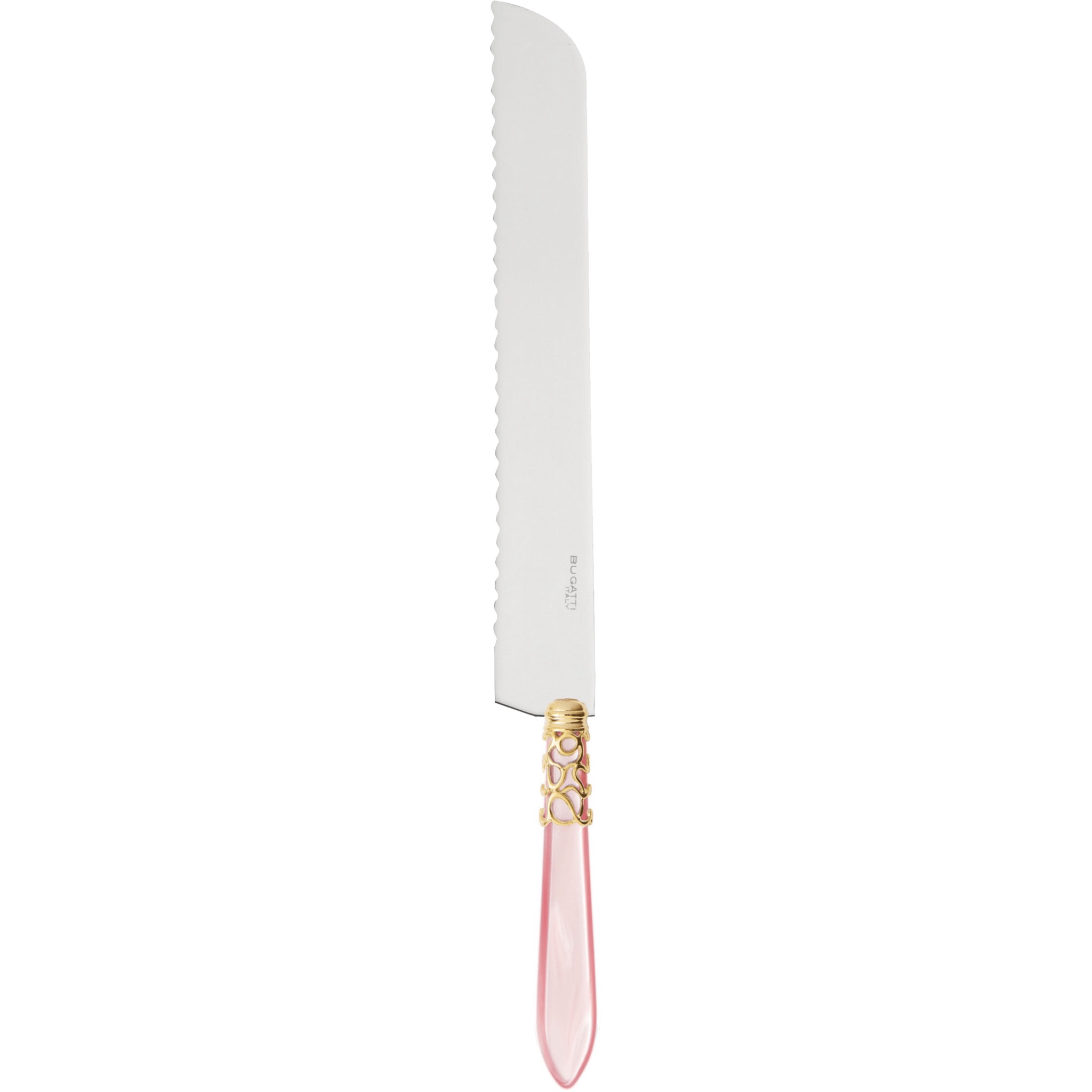 Melodia Gold Long Cake Knife pink-Casa Bugatti USA