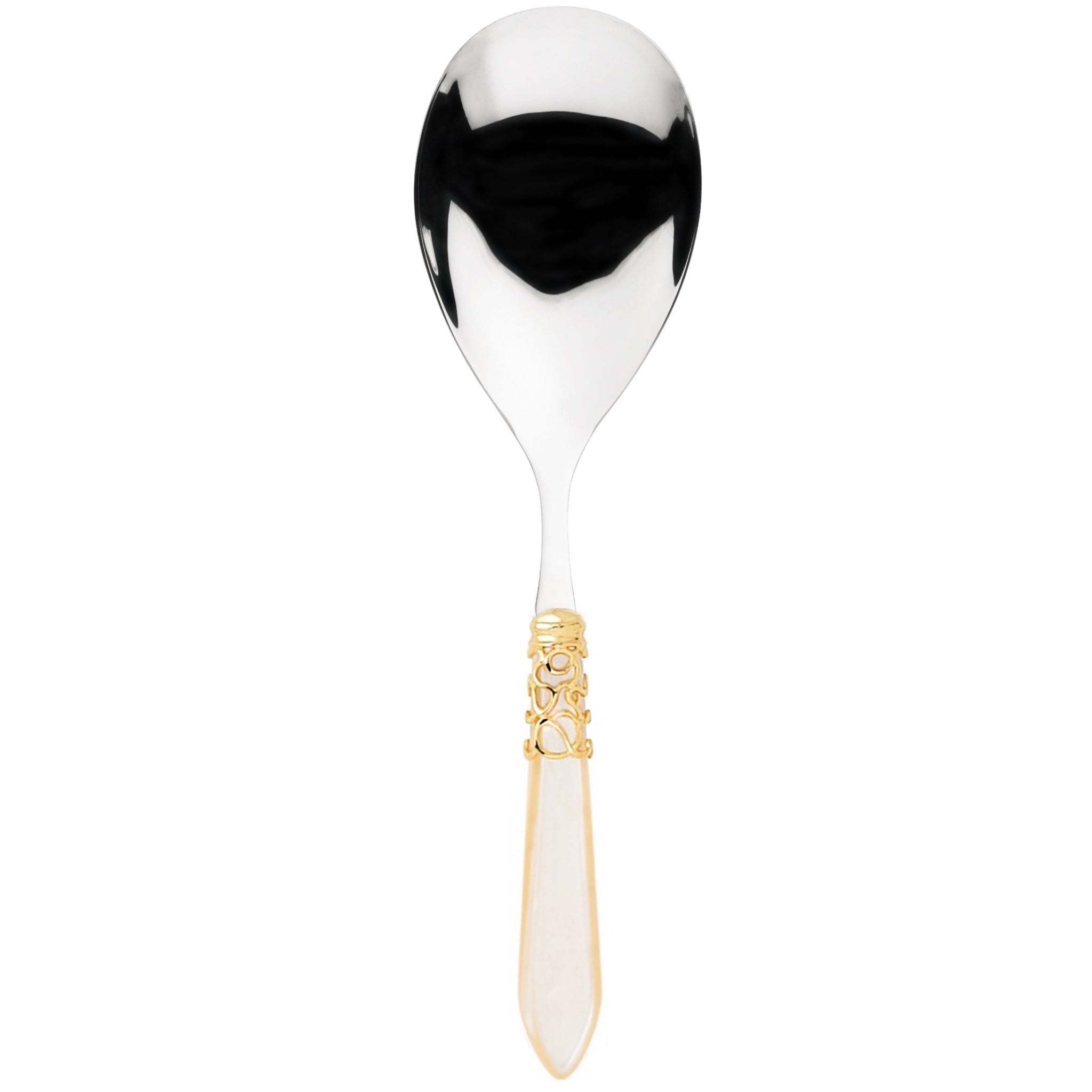 Melodia Gold Rice Casserole Serving Spoon ivoy-Casa Bugatti USA