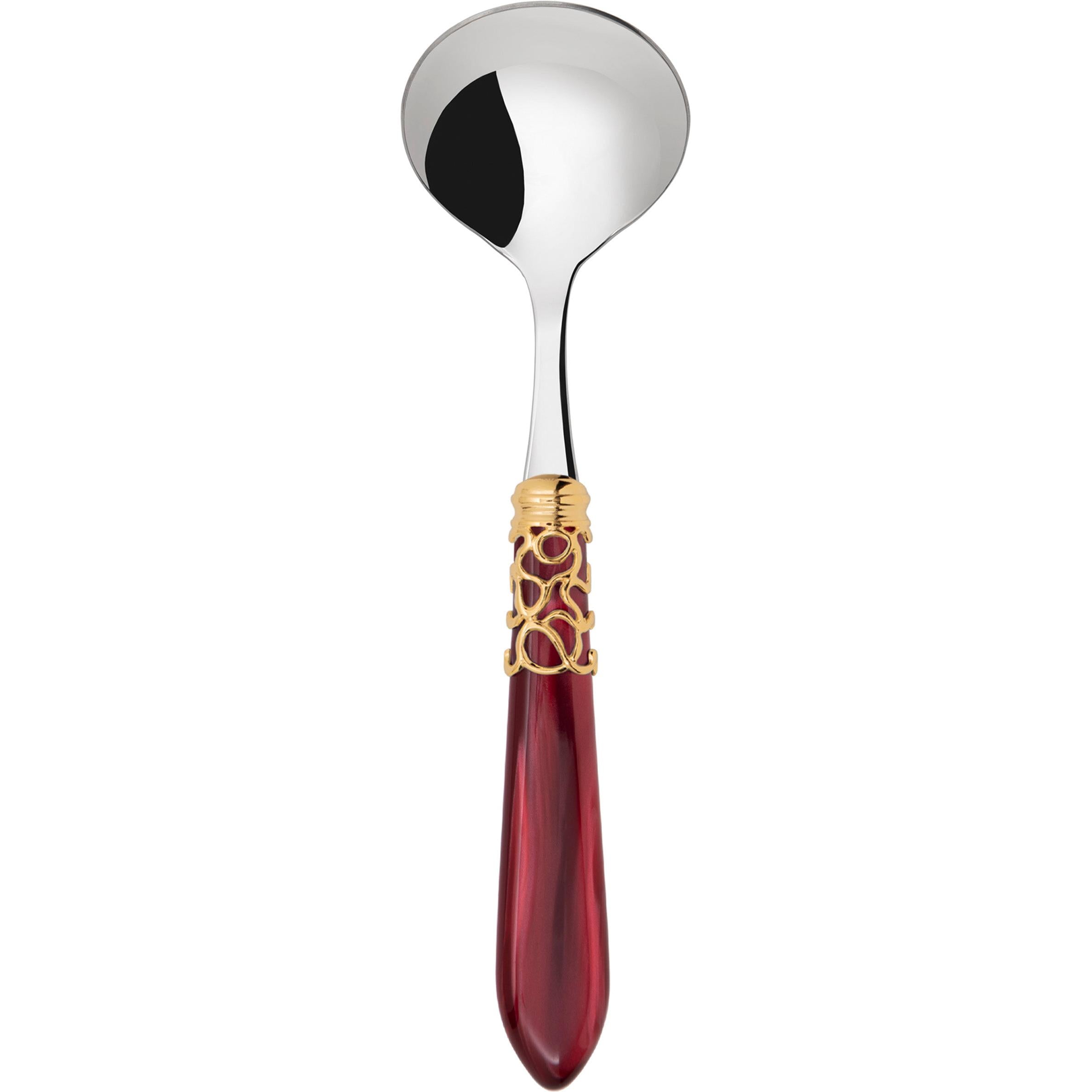 Melodia Gold Sauce / Gravy Ladle - burgundy-Casa Bugatti USA