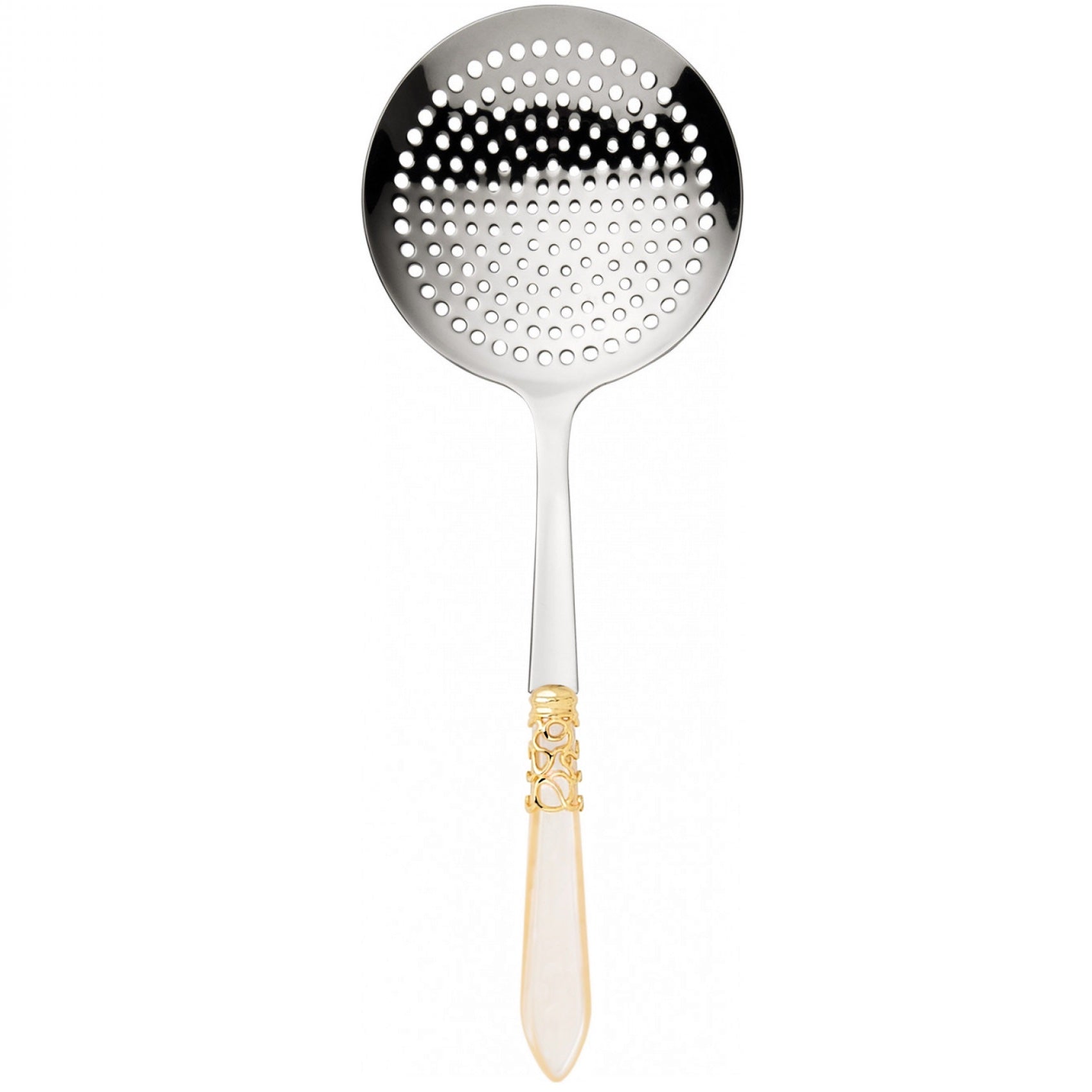 Melodia Gold Strainer Skimmer ivory-Casa Bugatti USA