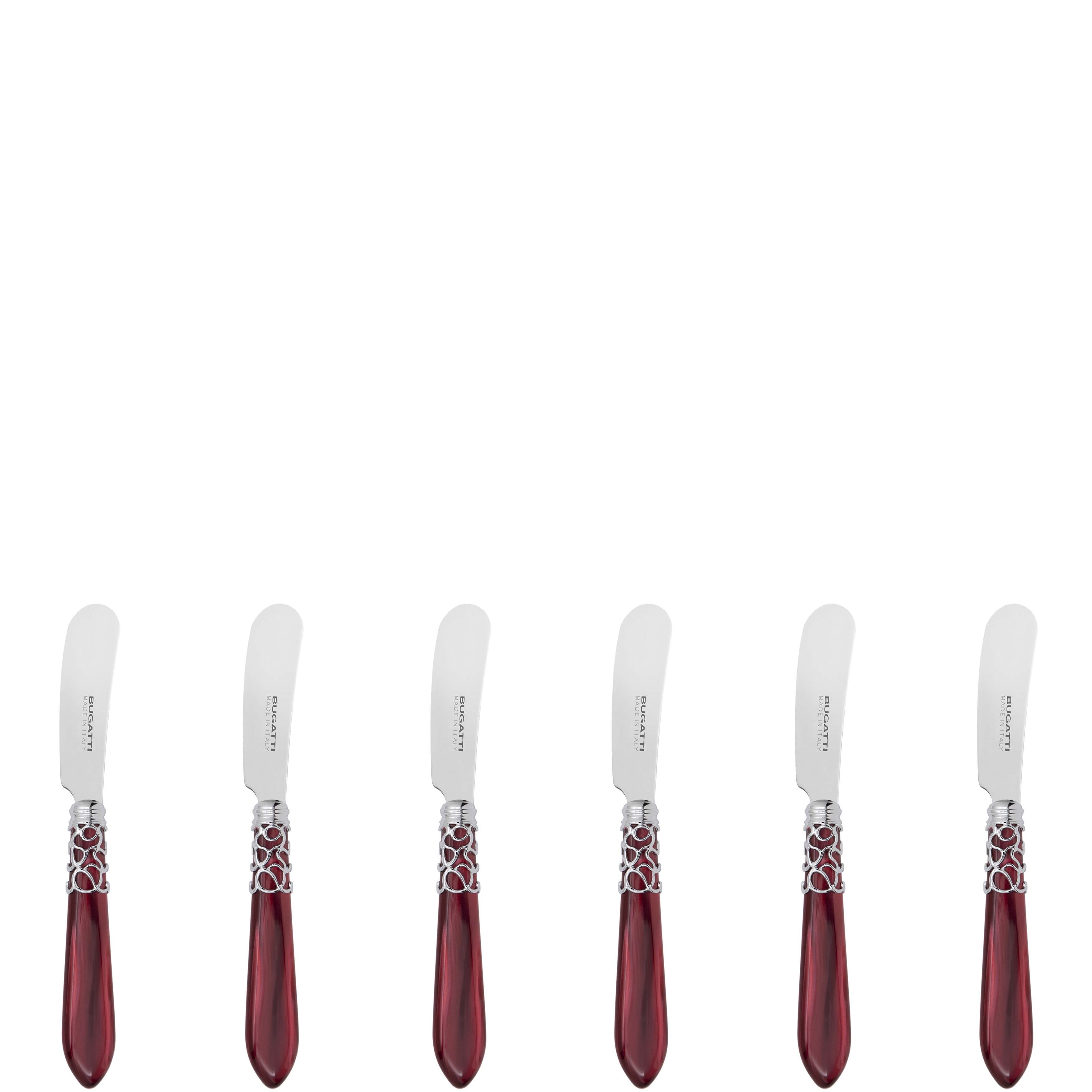 Melodia Spreader / Butter Knife Set - burgundy