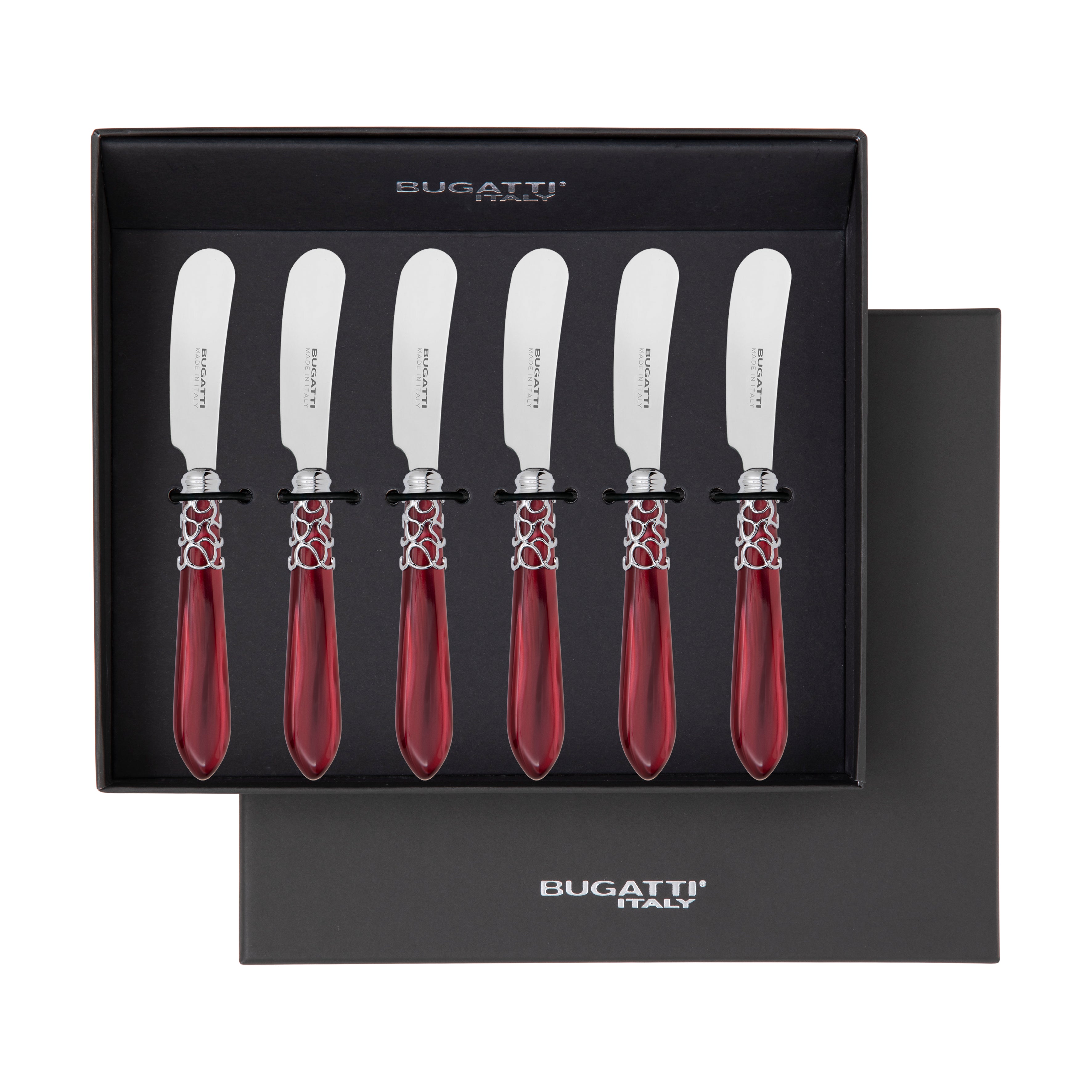 Melodia Spreader / Butter Knife Set - burgundy