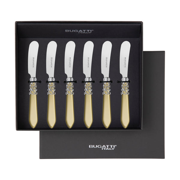 Melodia Brilliant Spreader / Butter Knife Set - Chartreuse Green