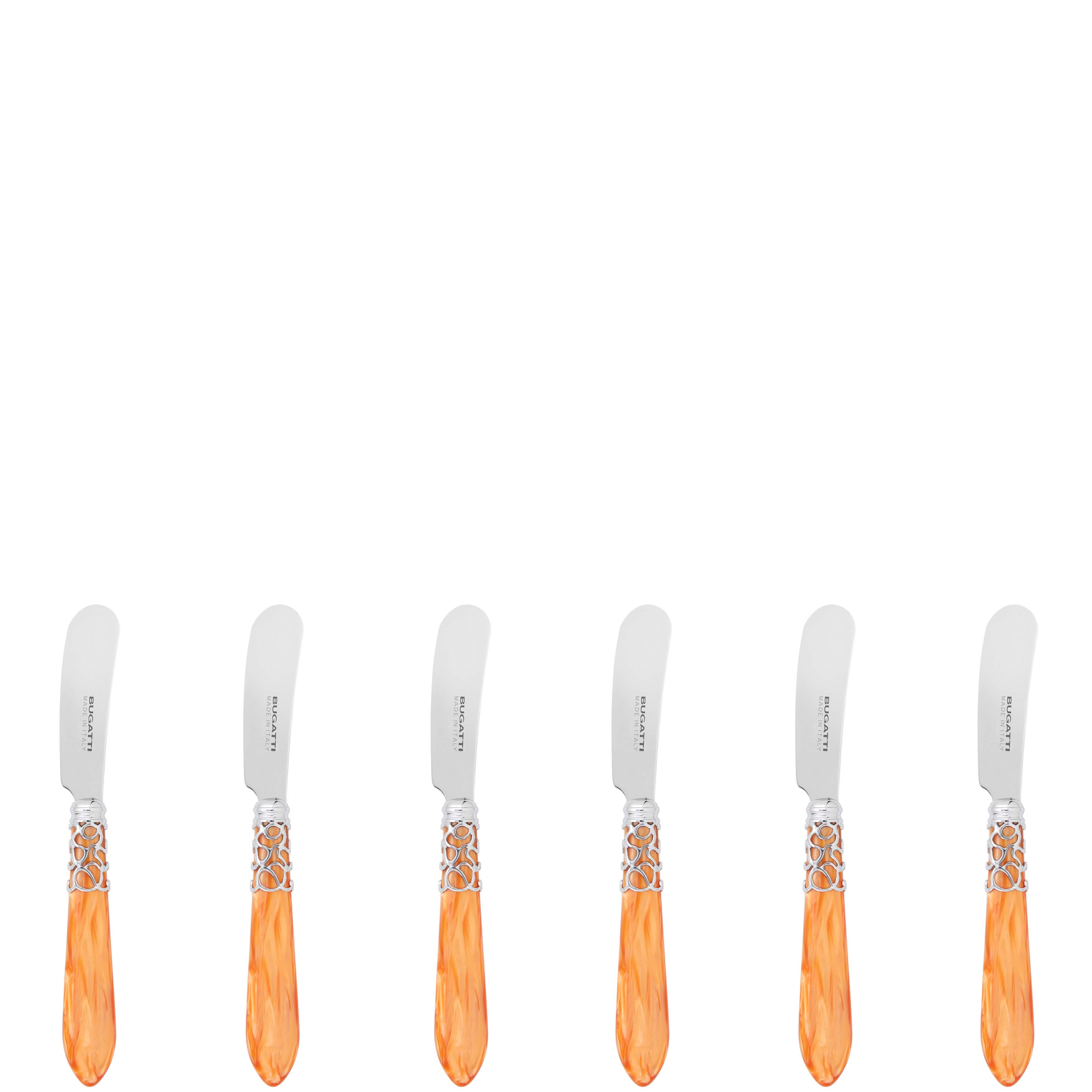 Melodia Spreader / Butter Knife Set - tangerine-Casa Bugatti USA