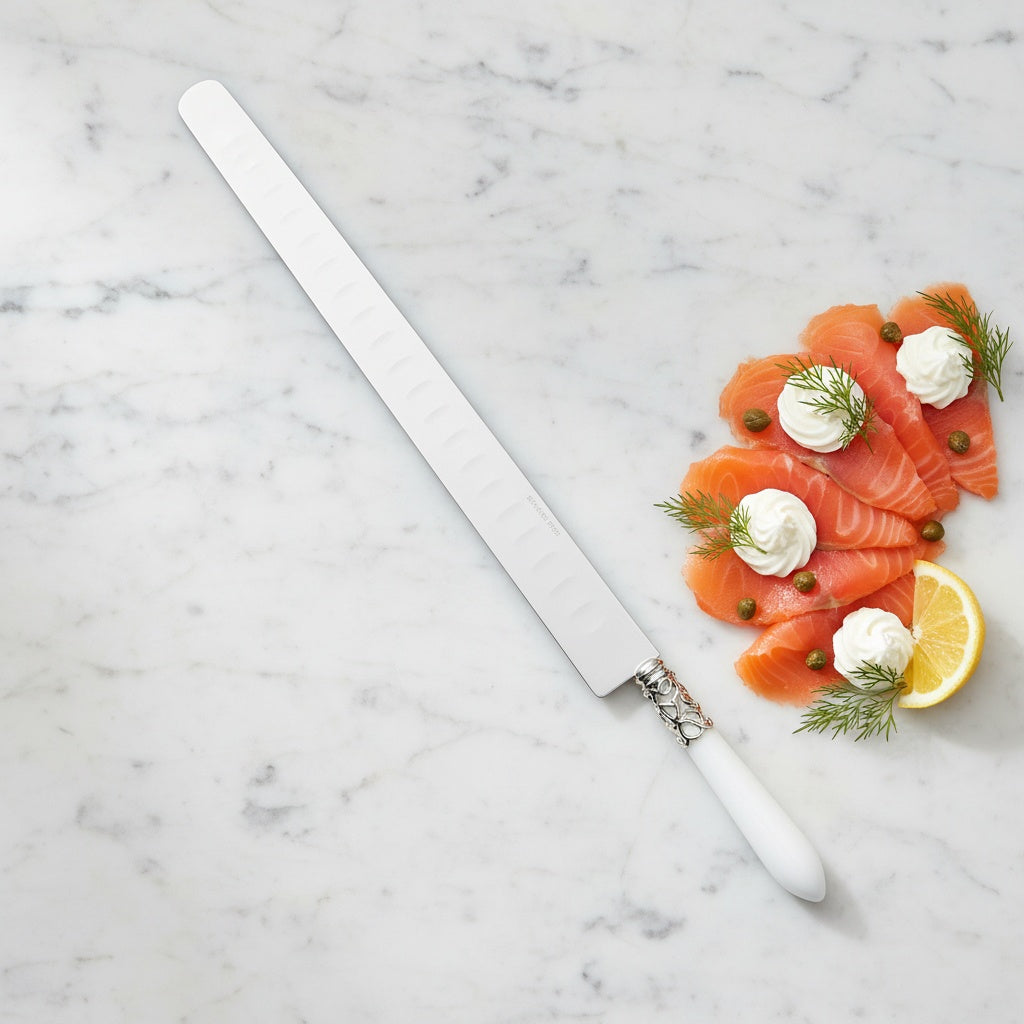 Melodia Brilliant Salmon Knife 40 cm (15.75 inch) - - White