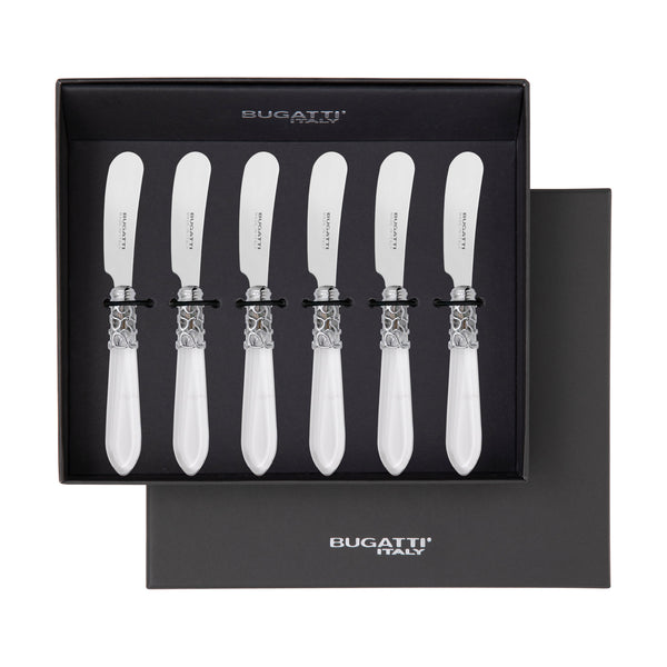 Melodia Brilliant Spreader / Butter Knife Set - Clear-Casa Bugatti USA