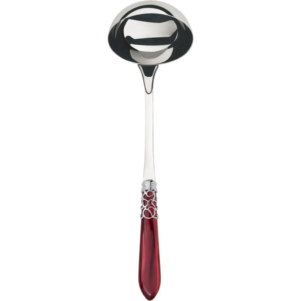 Melodia Brilliant Soup Ladle - burgundy