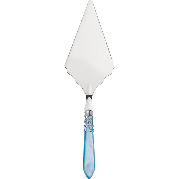 Melodia Brilliant Large Cake Server Serrated - Sky Blue-Casa Bugatti USA