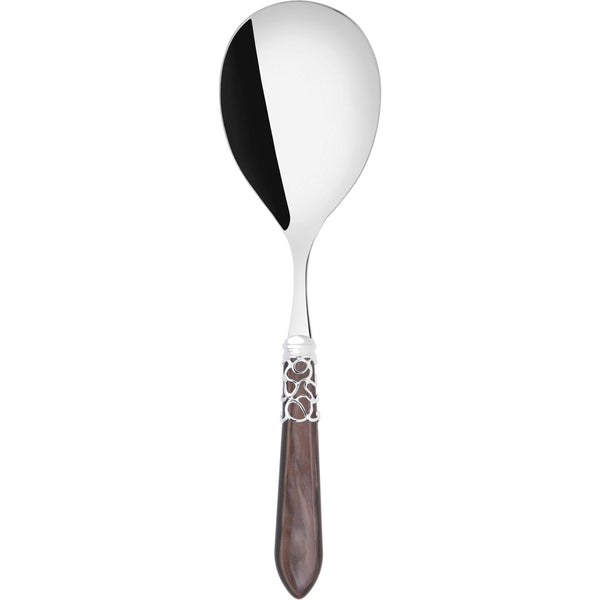 Melodia Brilliant Rice Casserole Serving Spoon - Chocolate-Casa Bugatti USA