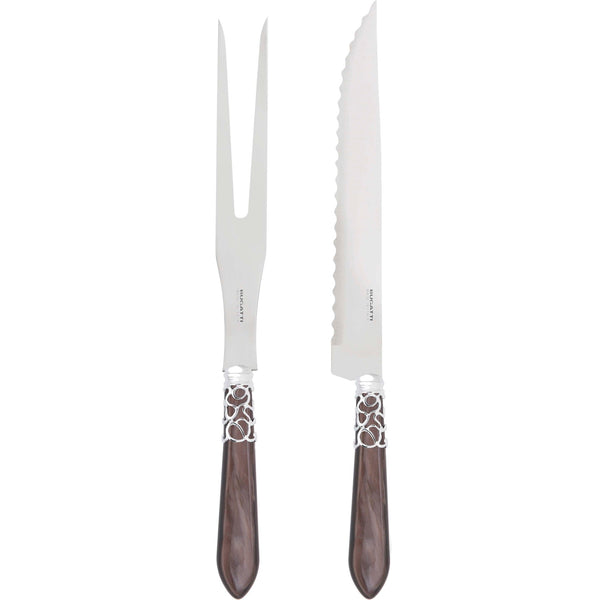 Melodia Brilliant Roast Carving Set - Chocolate-Casa Bugatti USA