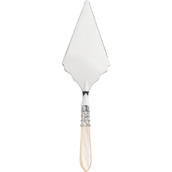 Melodia Brilliant Large Cake Server Serrated - Ivory-Casa Bugatti USA