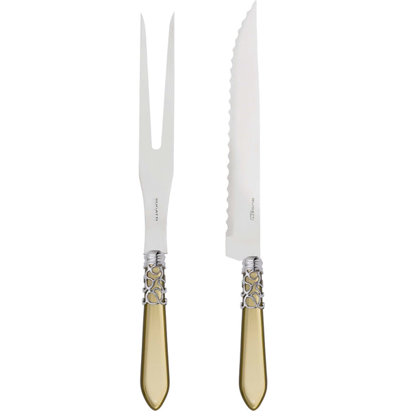 Melodia Brilliant Roast Carving Set, Chartreuse Green — Casa Bugatti