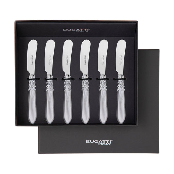 Melodia Brilliant Spreader / Butter Knife Set - Gray