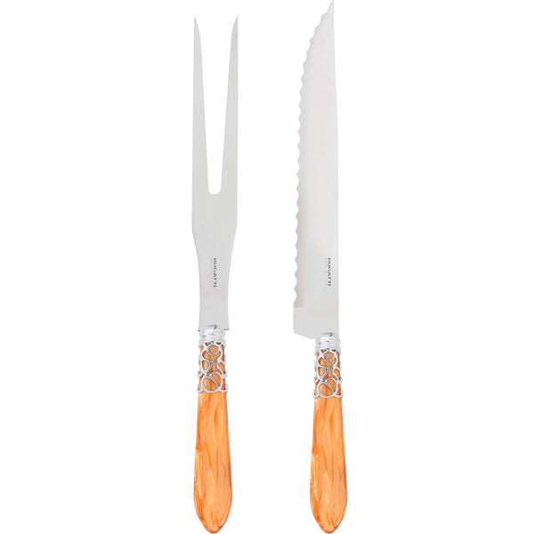 Melodia Brilliant Roast Carving Set, Tangerine — Casa Bugatti