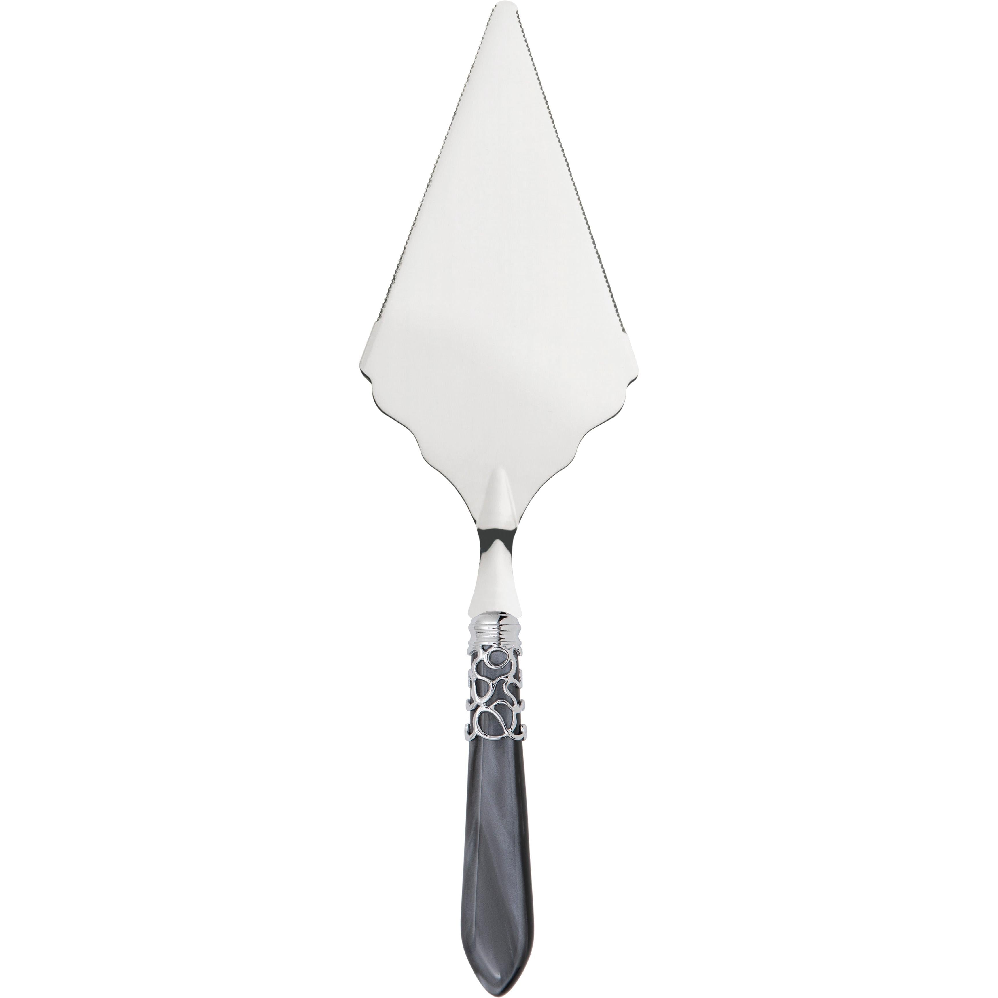 Melodia Brilliant Large Cake Server Serrated - charcoal