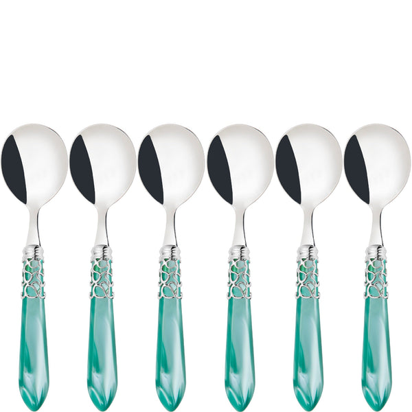 Melodia Brilliant Soup Spoons Set - Aqua-Casa Bugatti USA