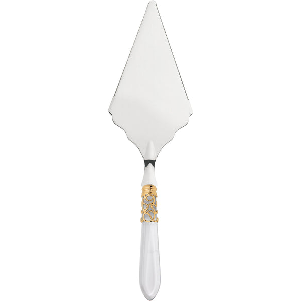 Melodia Gold Large Cake Server Serrated - clear
